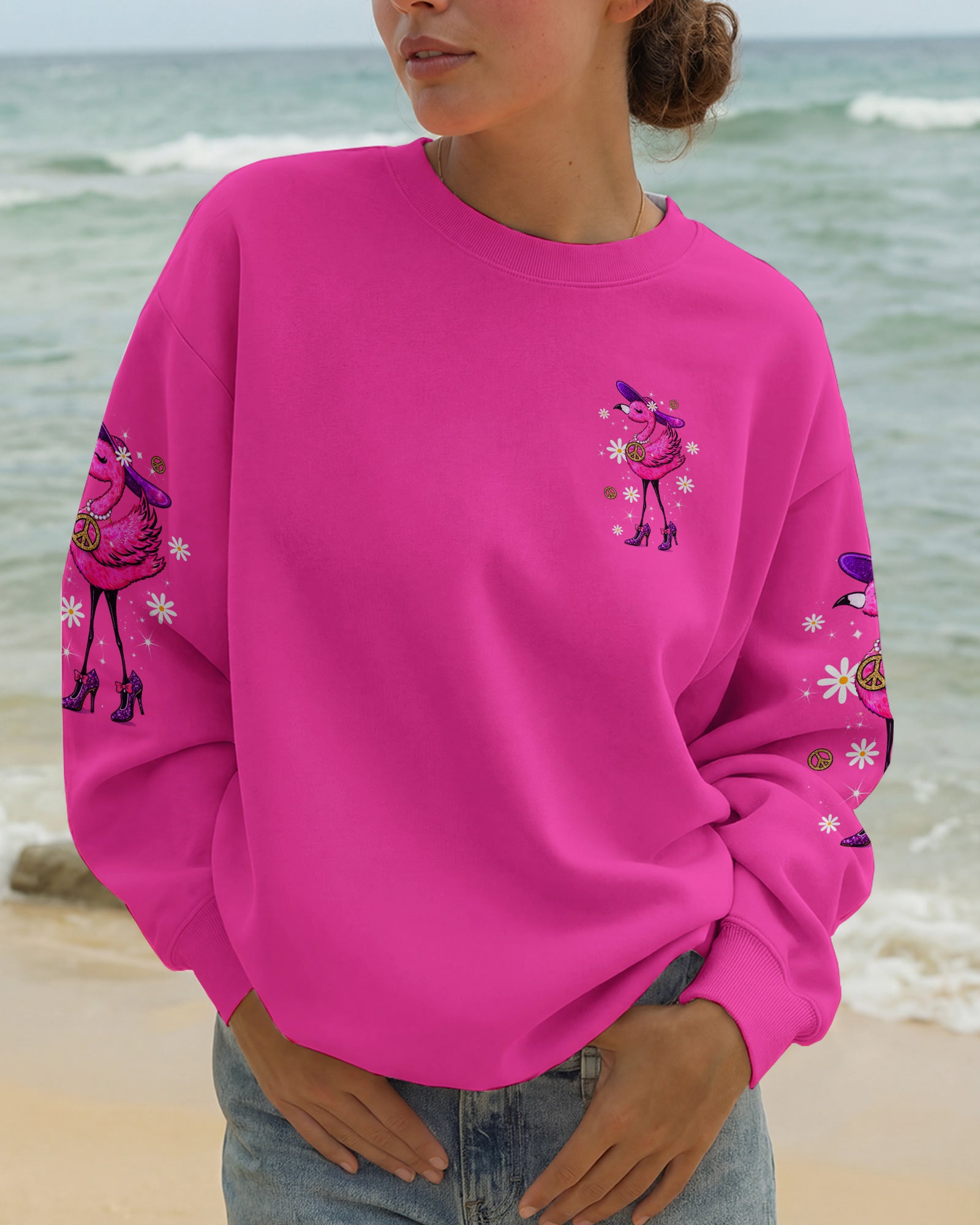 BORN TO STAND OUT FLAMINGO ALL OVER PRINT - TLTW2303261