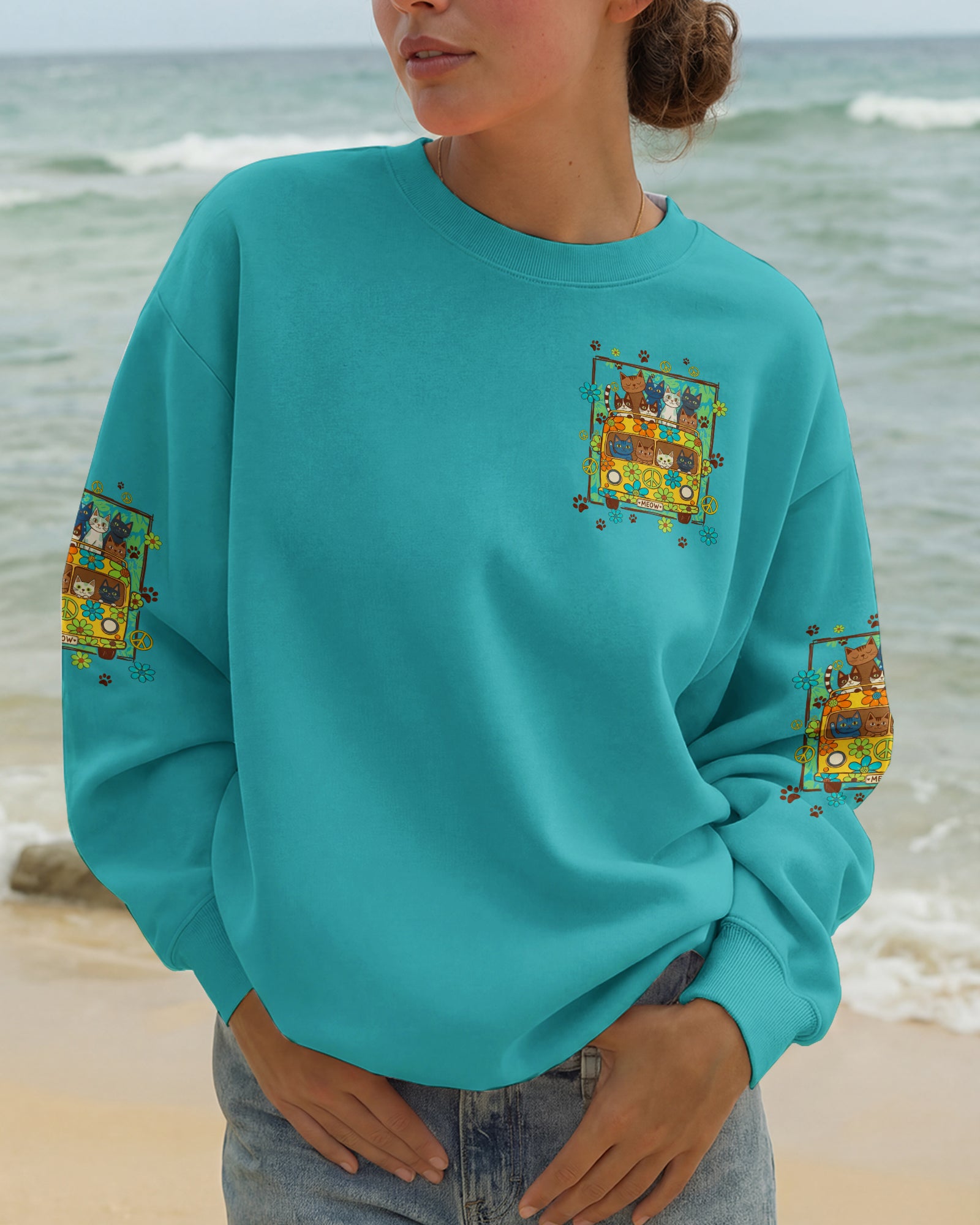 LIFE IS BETTER WITH CATS ALL OVER PRINT - TYQY2206261