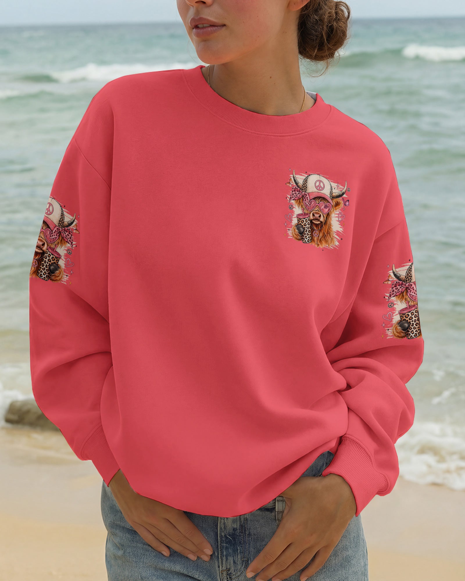 SUCK IT UP BUTTERCUP HIGHLAND COW ALL OVER PRINT - TYLN0608261