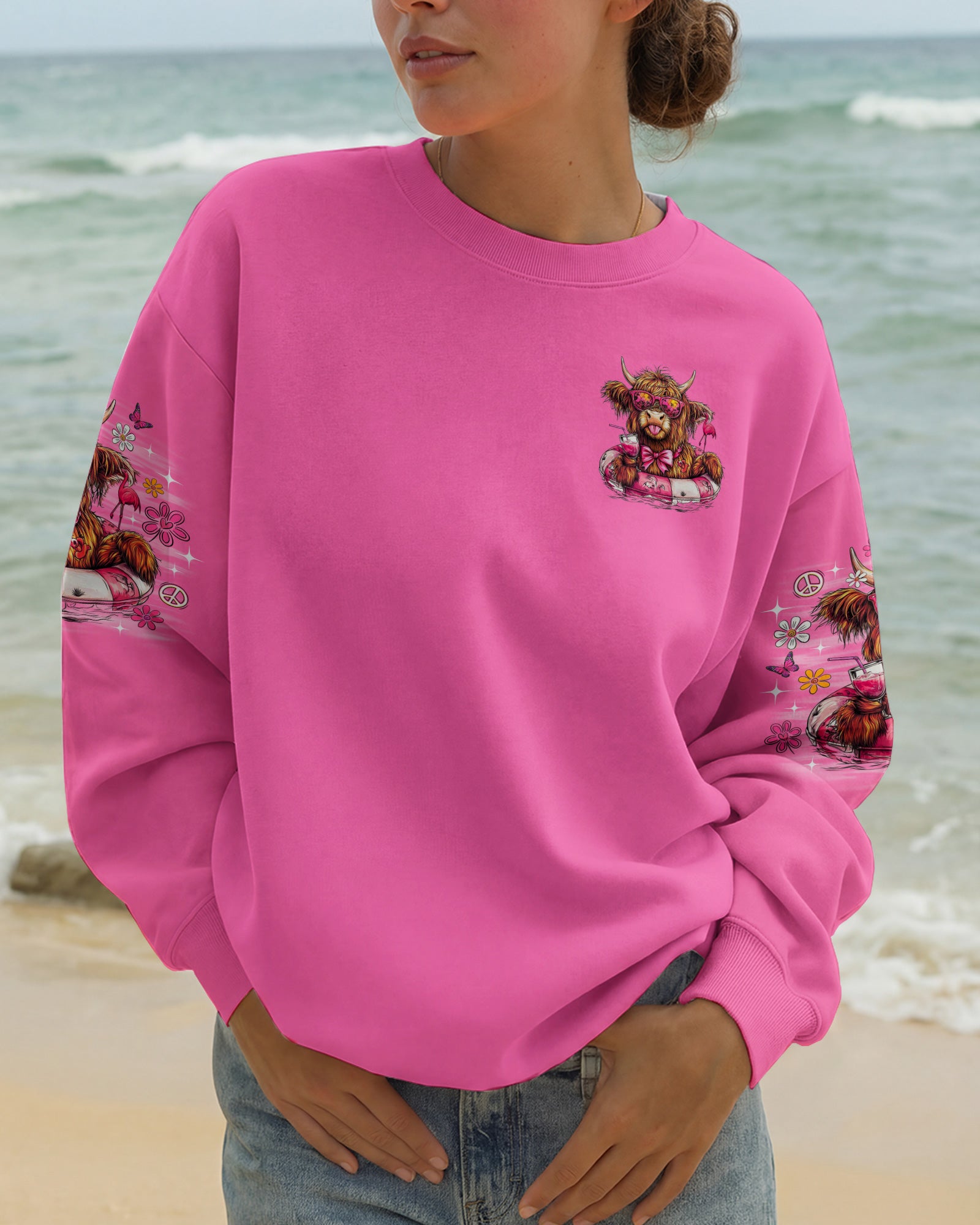 I WAS SIMPLY BORN TO DILLY DALLY COW  ALL OVER PRINT - TLNO1605262