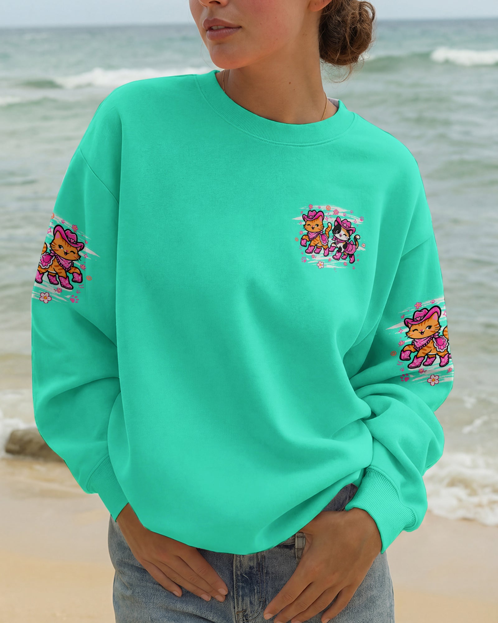 LET'S GO GIRLS CAT ALL OVER PRINT - TLHG0907264