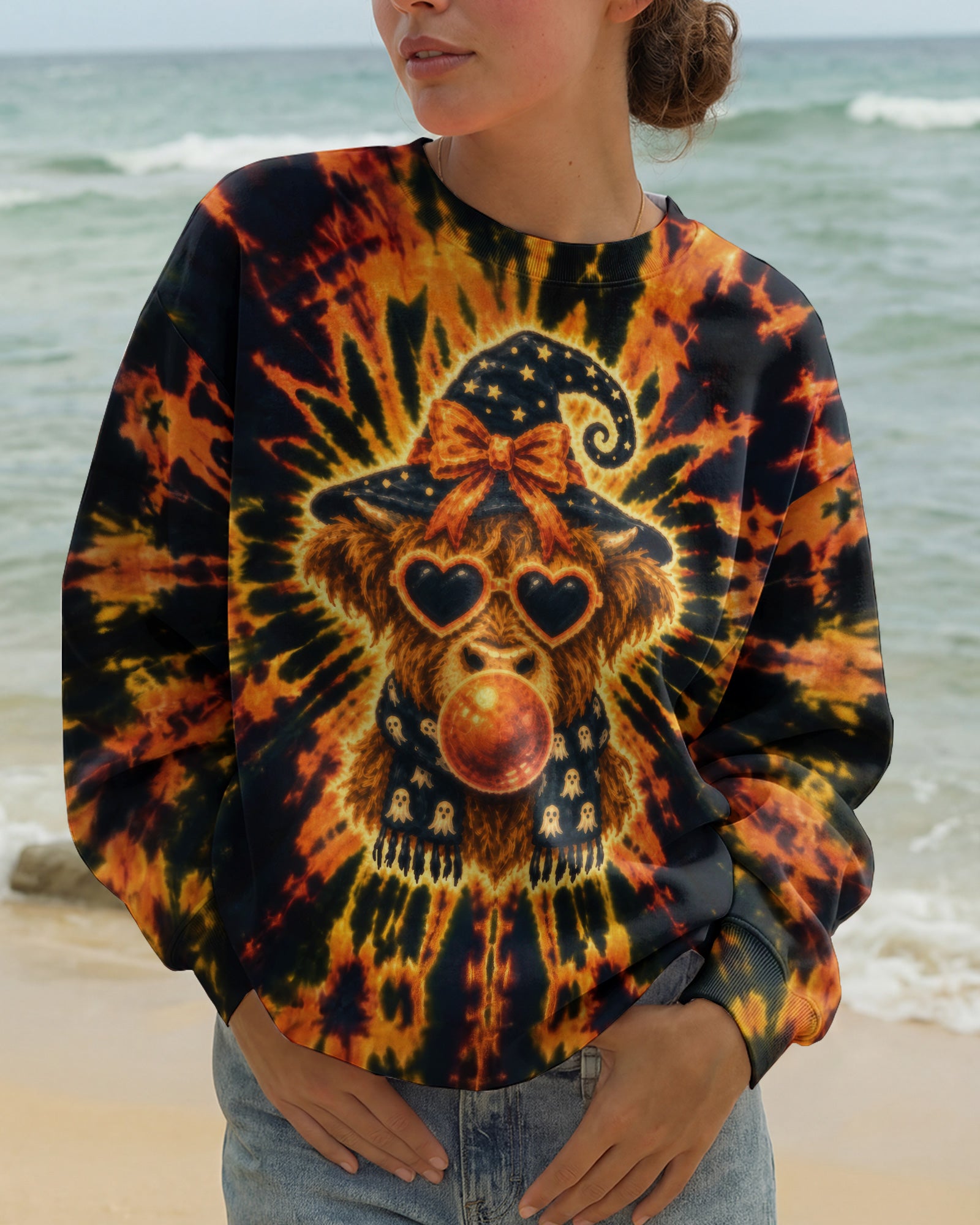 WITCHY HIGHLAND COW BUBBLEGUM ALL OVER PRINT – RI0807262