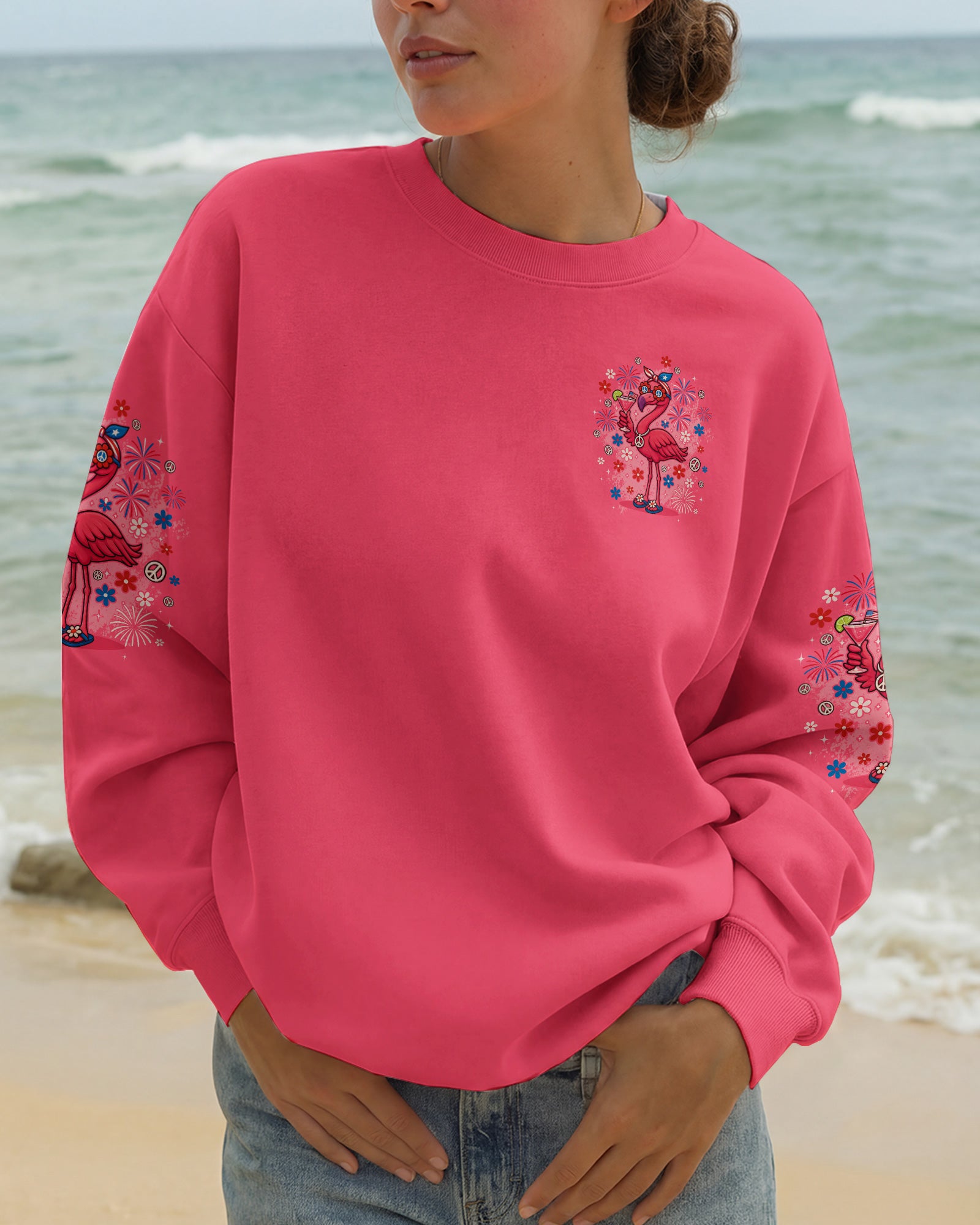 PRETTY IN PINK FLAMINGO ALL OVER PRINT - TYQY2703263