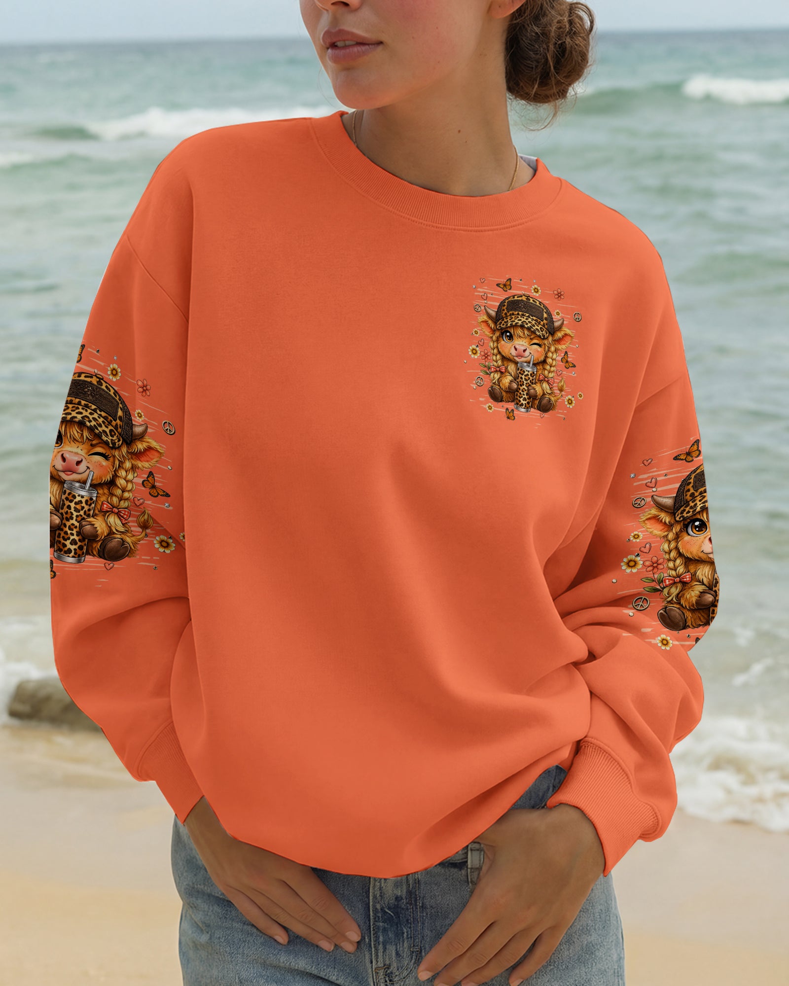 SUCK IT UP BUTTERCUP COW ALL OVER PRINT  - TLHN0906261