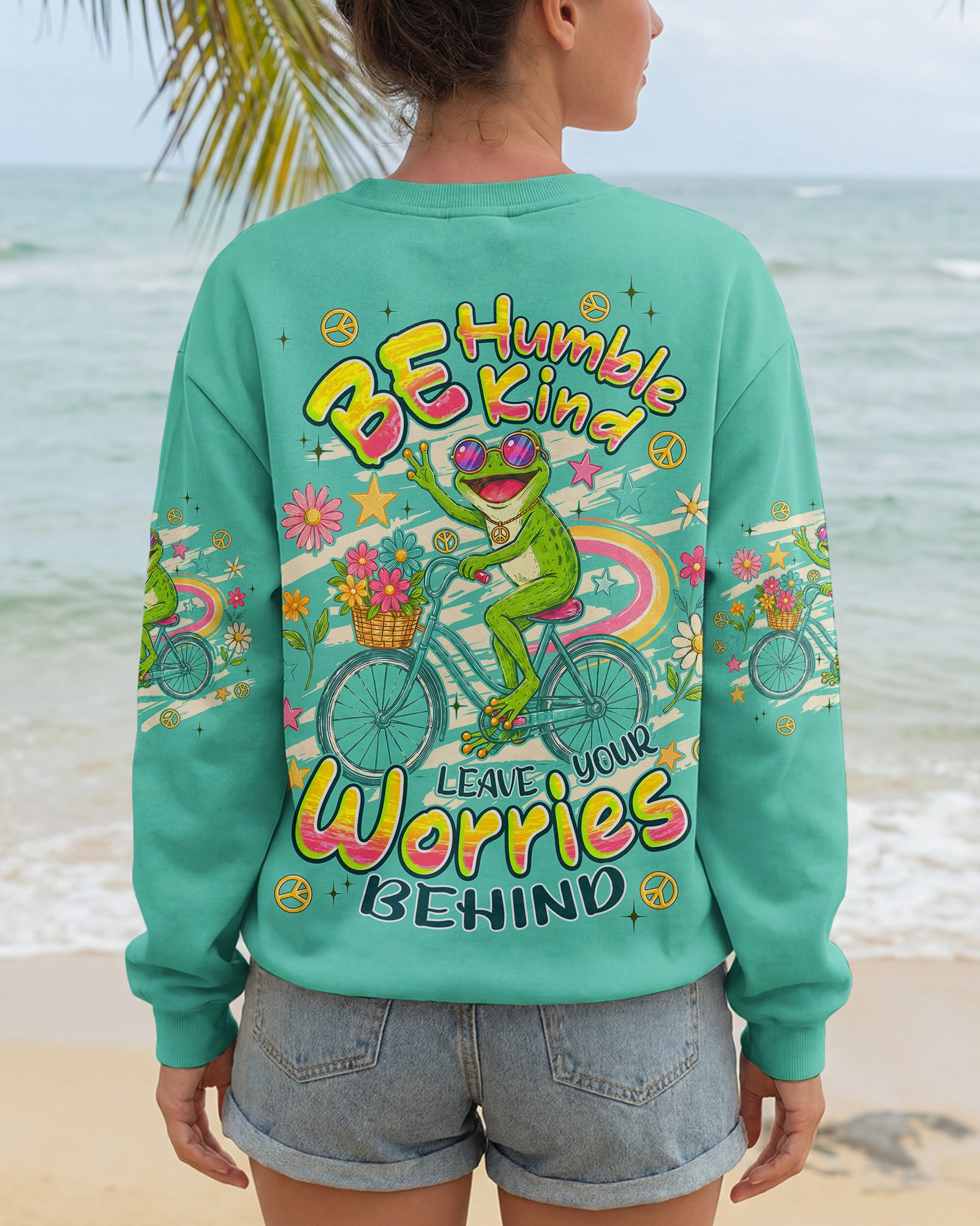 BE HUMBLE BE KIND FROG ALL OVER PRINT - TYPQ0807262