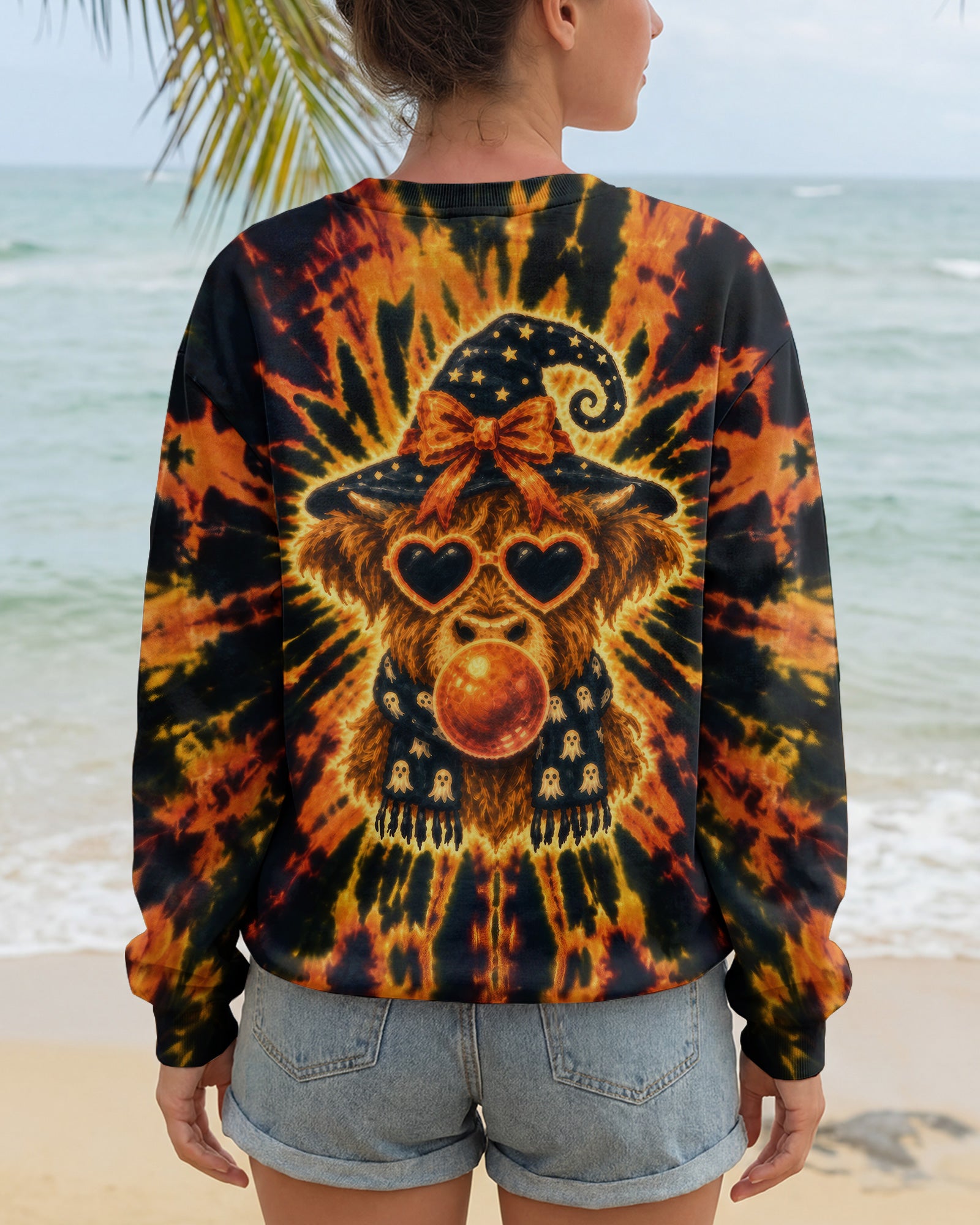 WITCHY HIGHLAND COW BUBBLEGUM ALL OVER PRINT – RI0807262