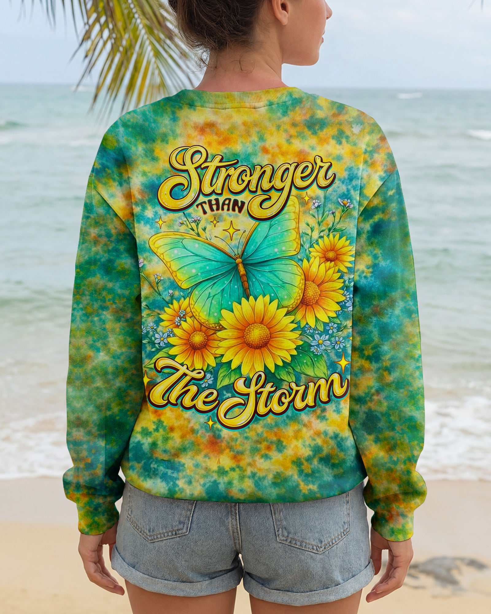 STRONGER THAN THE STORM BUTTERFLY ALL OVER PRINT  - TLNO2803262