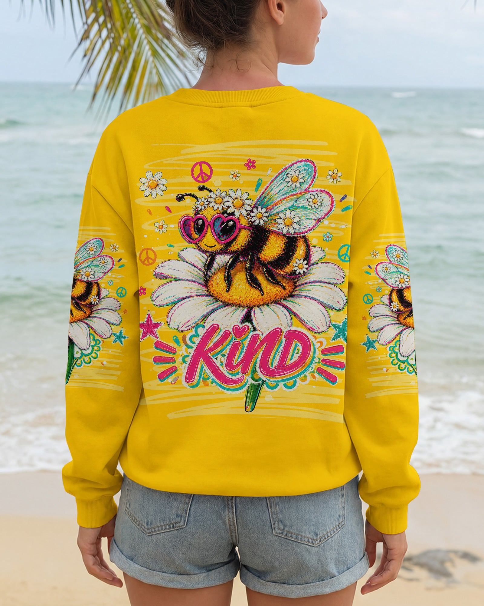 BEE KIND DAISIES ALL OVER PRINT  - TLNT0805263