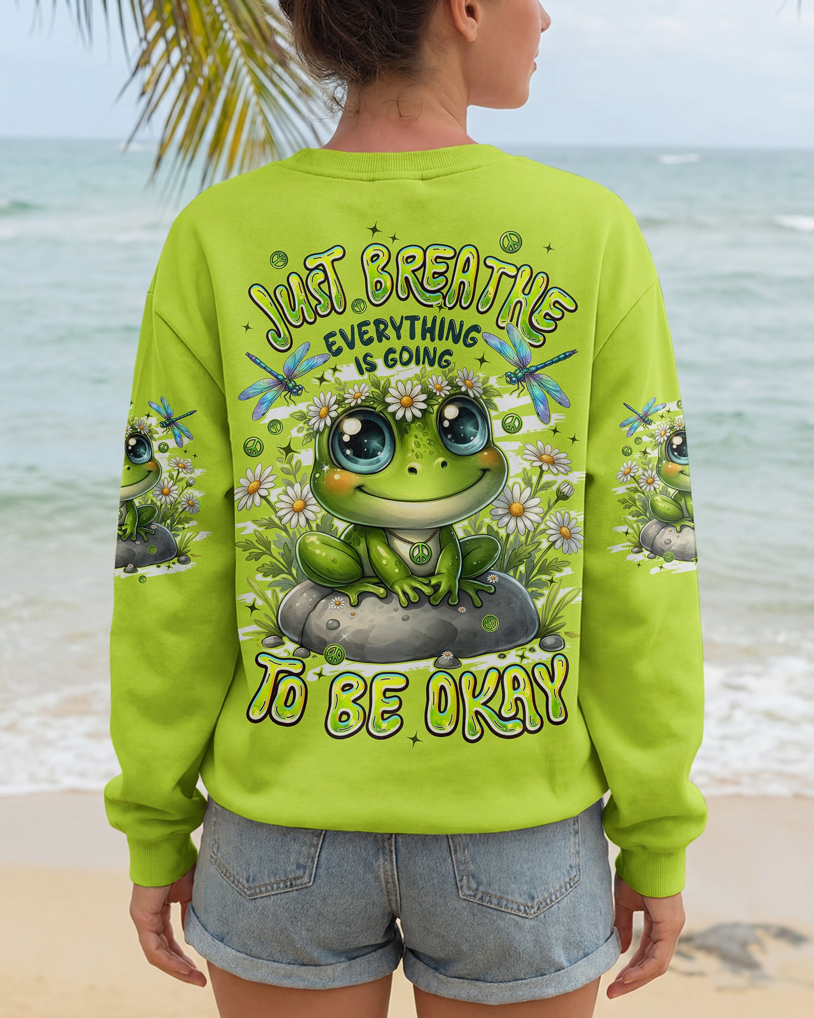 JUST BREATHE FROG ALL OVER PRINT - TYPQ2705261