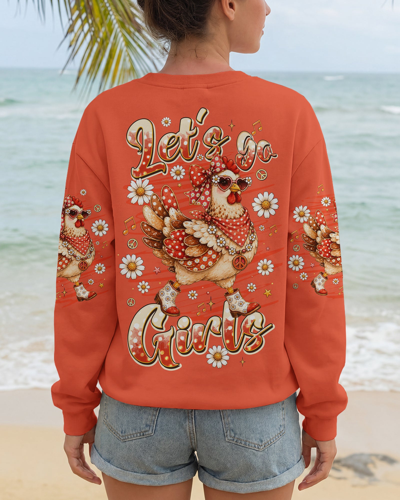 LET'S GO GIRLS HEN CHICKEN ALL OVER PRINT - TLTW2606261