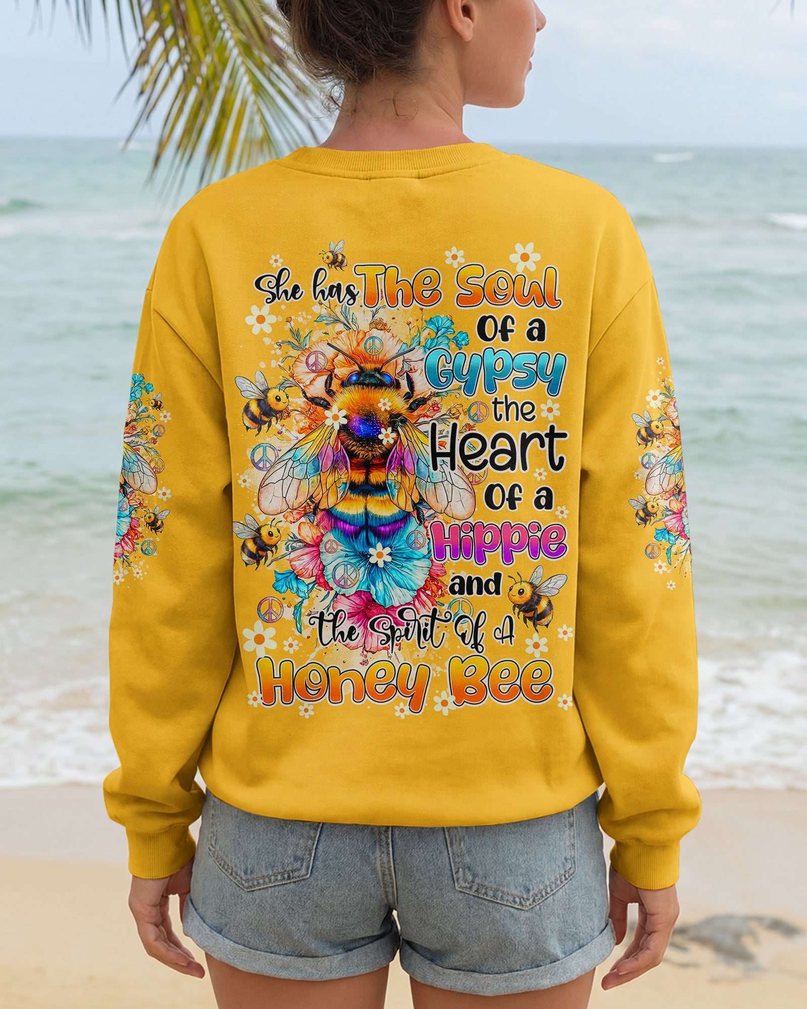 SPIRIT OF A HONEY BEE ALL OVER PRINT - TY0605261