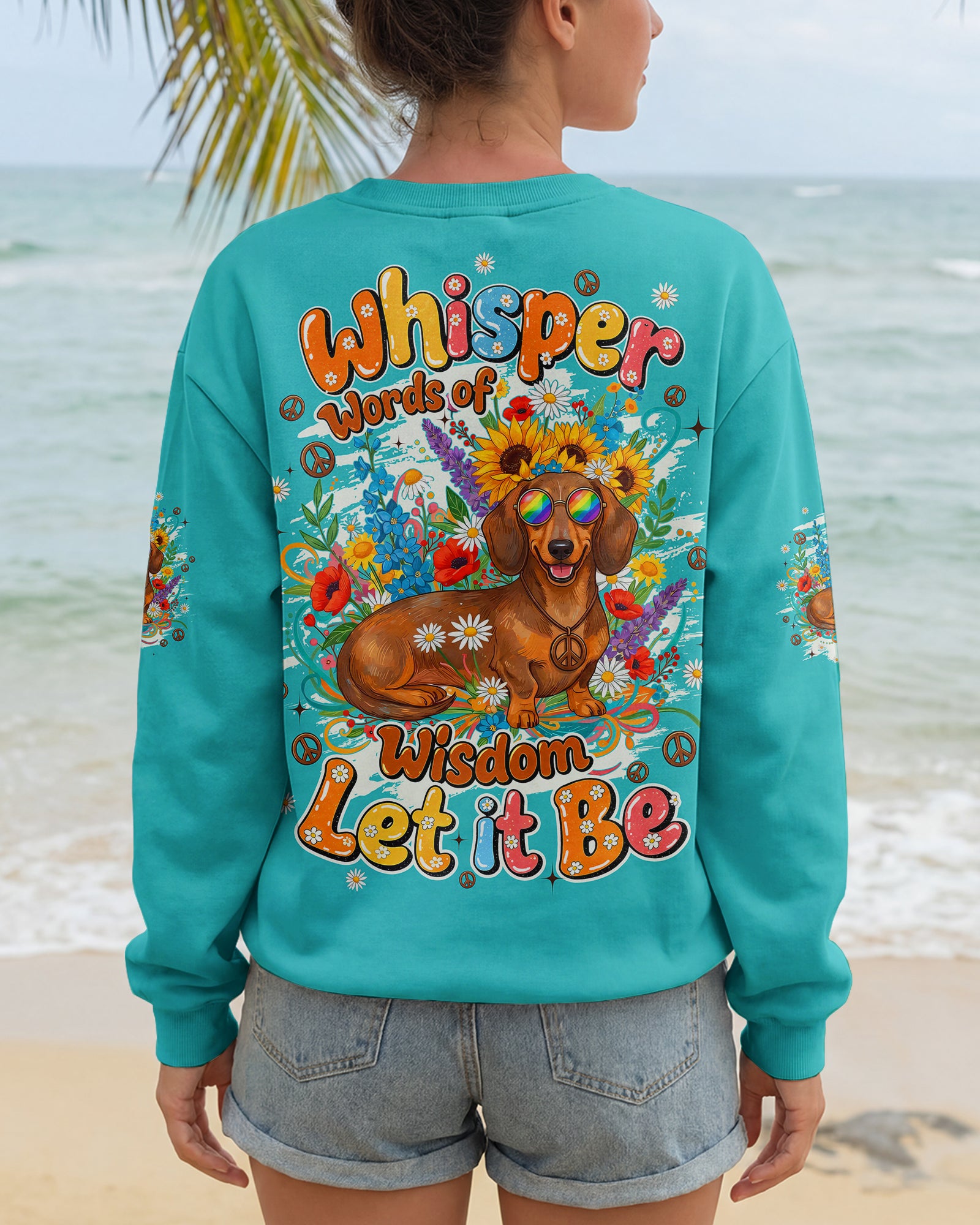 WHISPER WORDS OF WISDOM LET IT BE DACHSHUND DOG ALL OVER PRINT - TYQY0405262