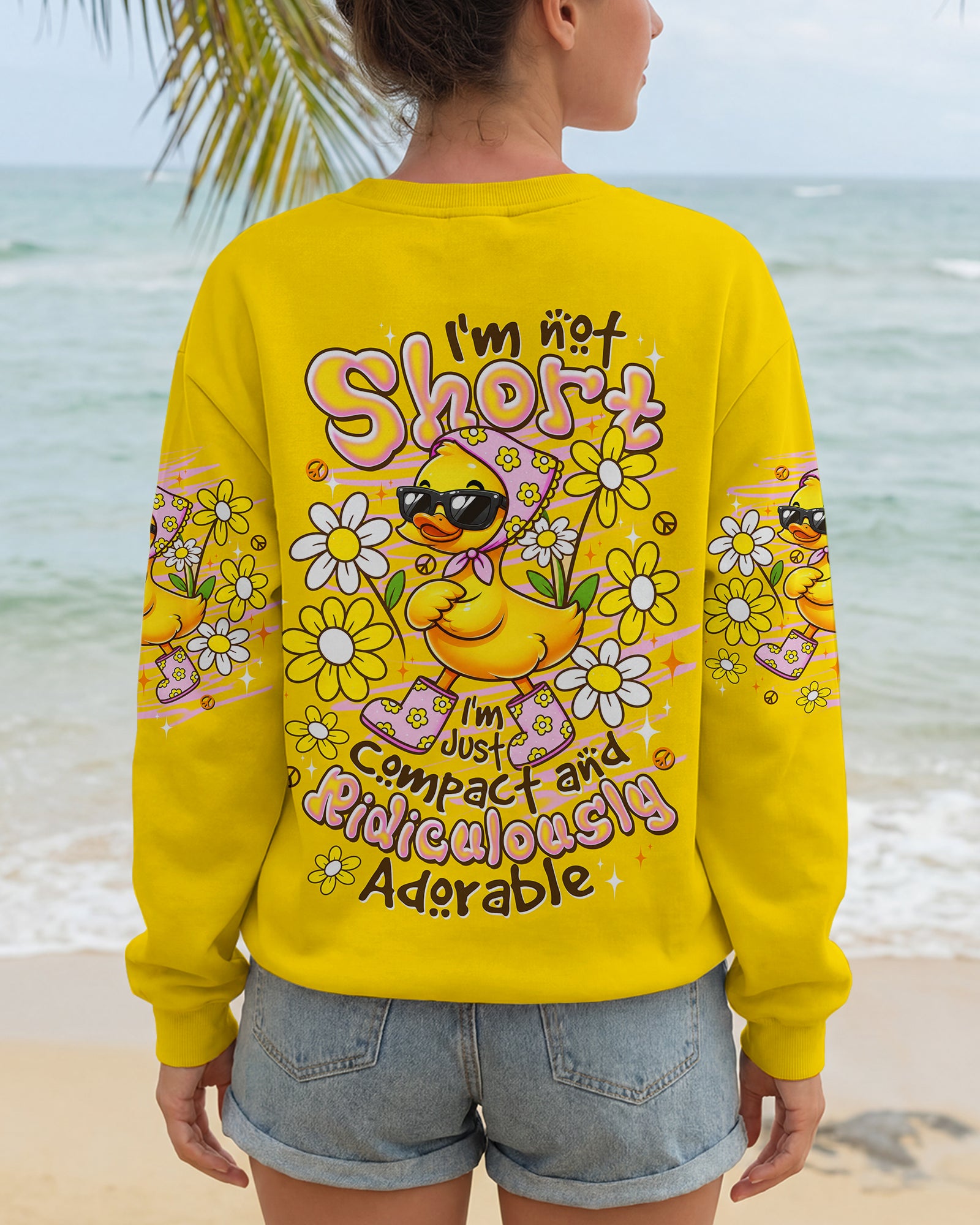 I'M NOT SHORT DUCK  ALL OVER PRINT - TLTW1107263