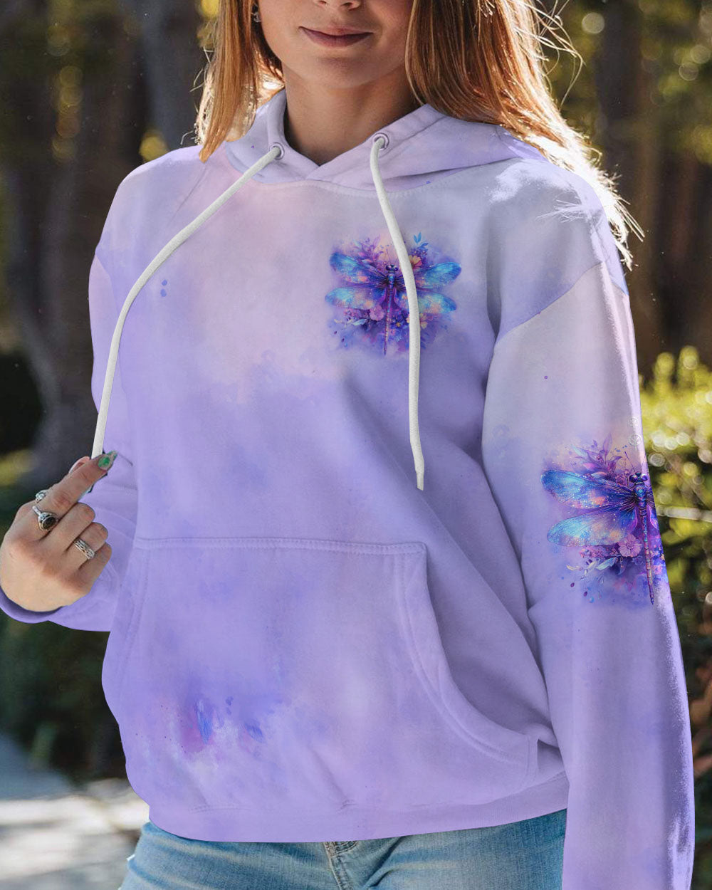 I BELIEVE THERE ARE ANGELS AMONG US DRAGONFLY ALL OVER PRINT - TYTD1409241