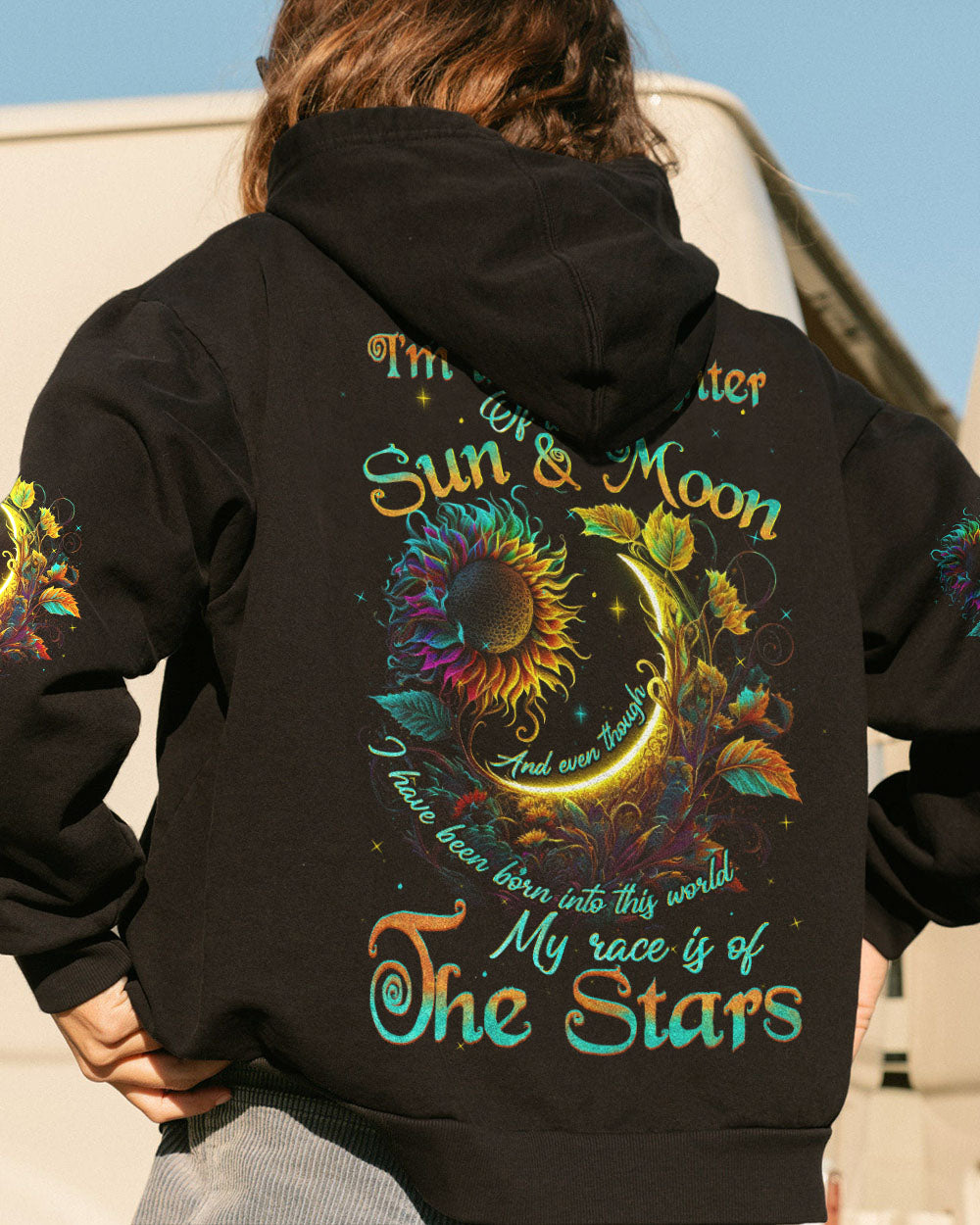 I AM THE DAUGHTER OF THE SUN AND MOON SUNFLOWER ALL OVER PRINT - TLNZ2804231