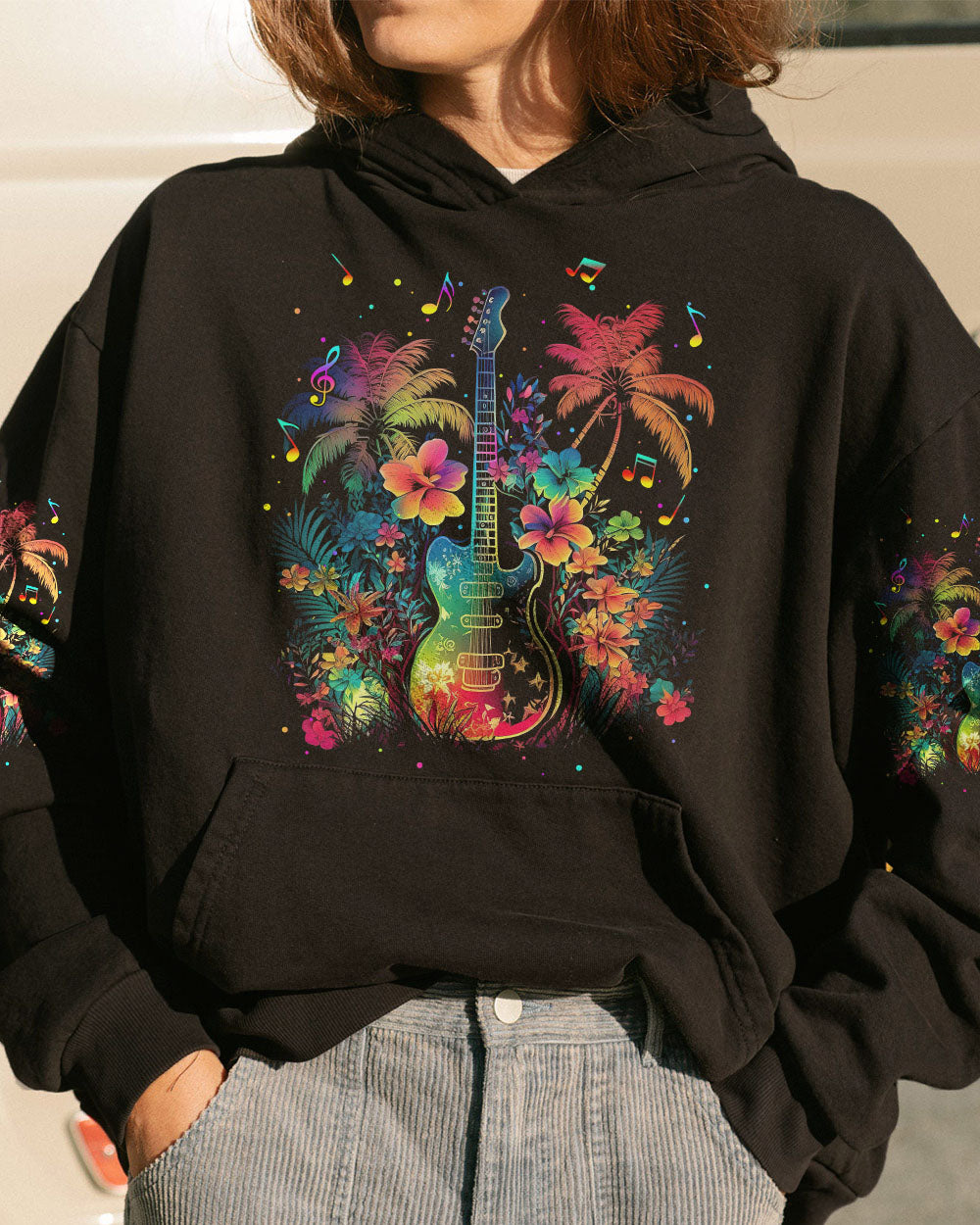 FIND ME WHERE THE MUSIC MEETS THE OCEAN GUITAR ALL OVER PRINT - TLTR2204231