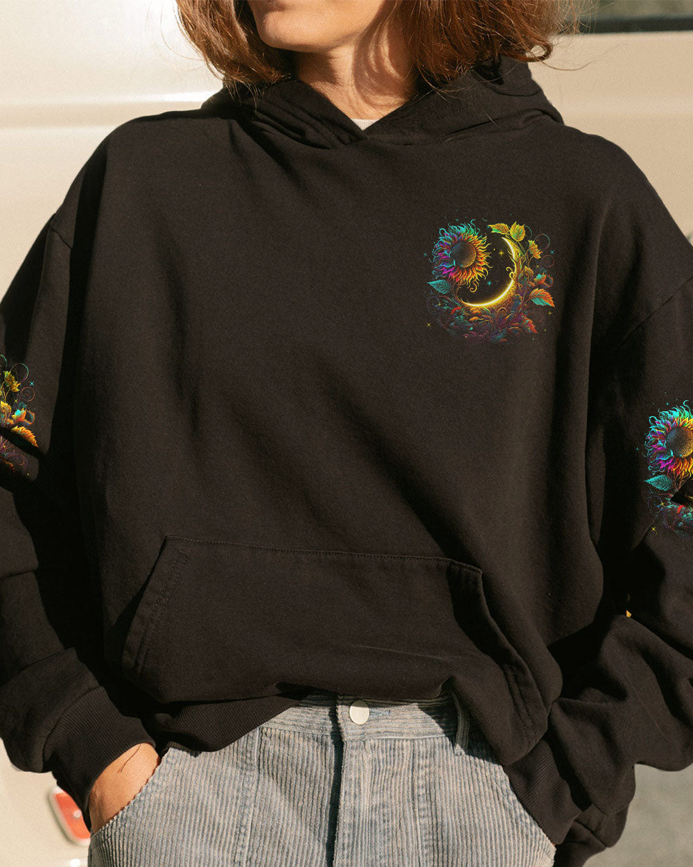 I AM THE DAUGHTER OF THE SUN AND MOON SUNFLOWER ALL OVER PRINT - TLNZ2804231