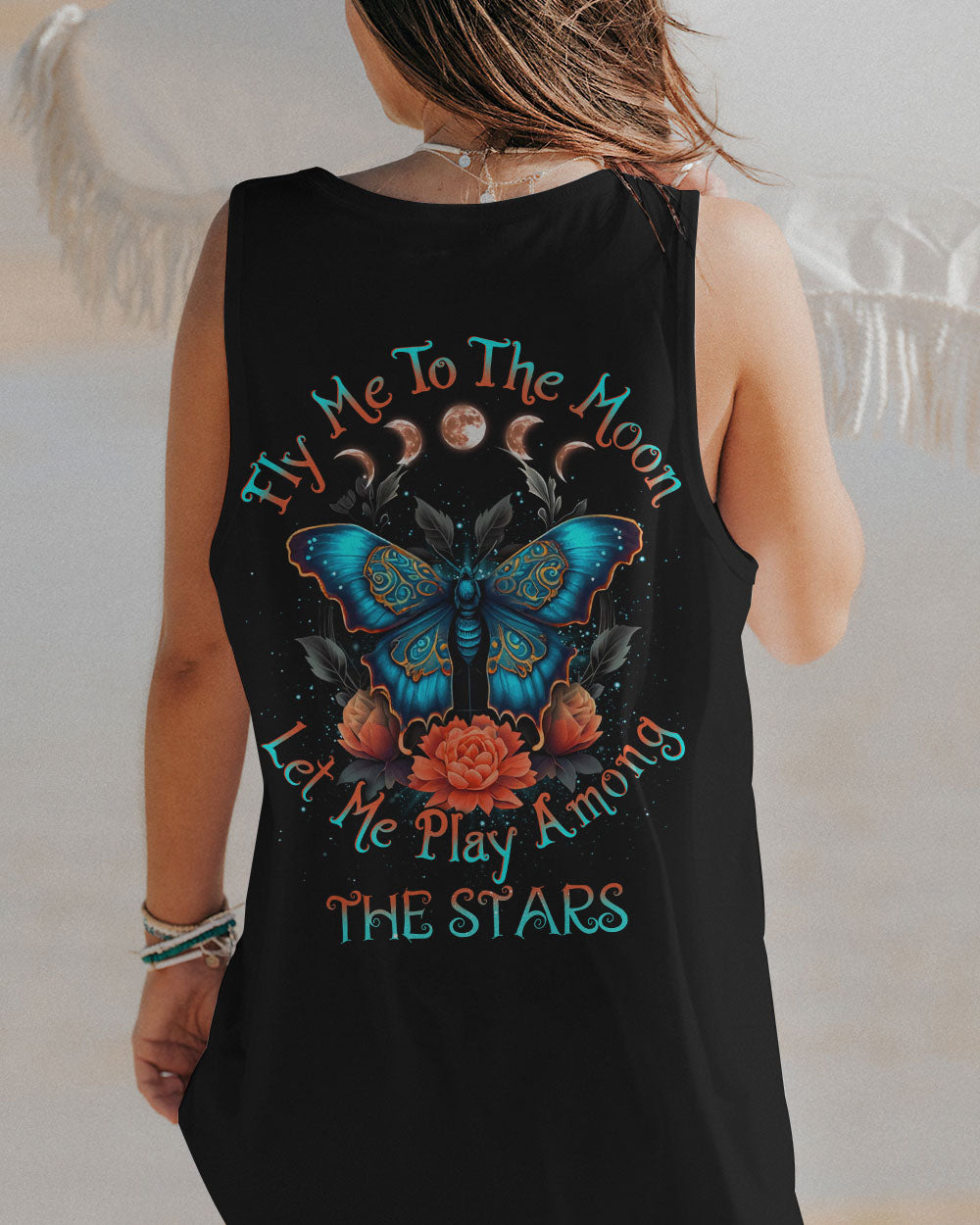 FLY ME TO THE MOON BUTTERFLY ALL OVER PRINT - YHDU2004233