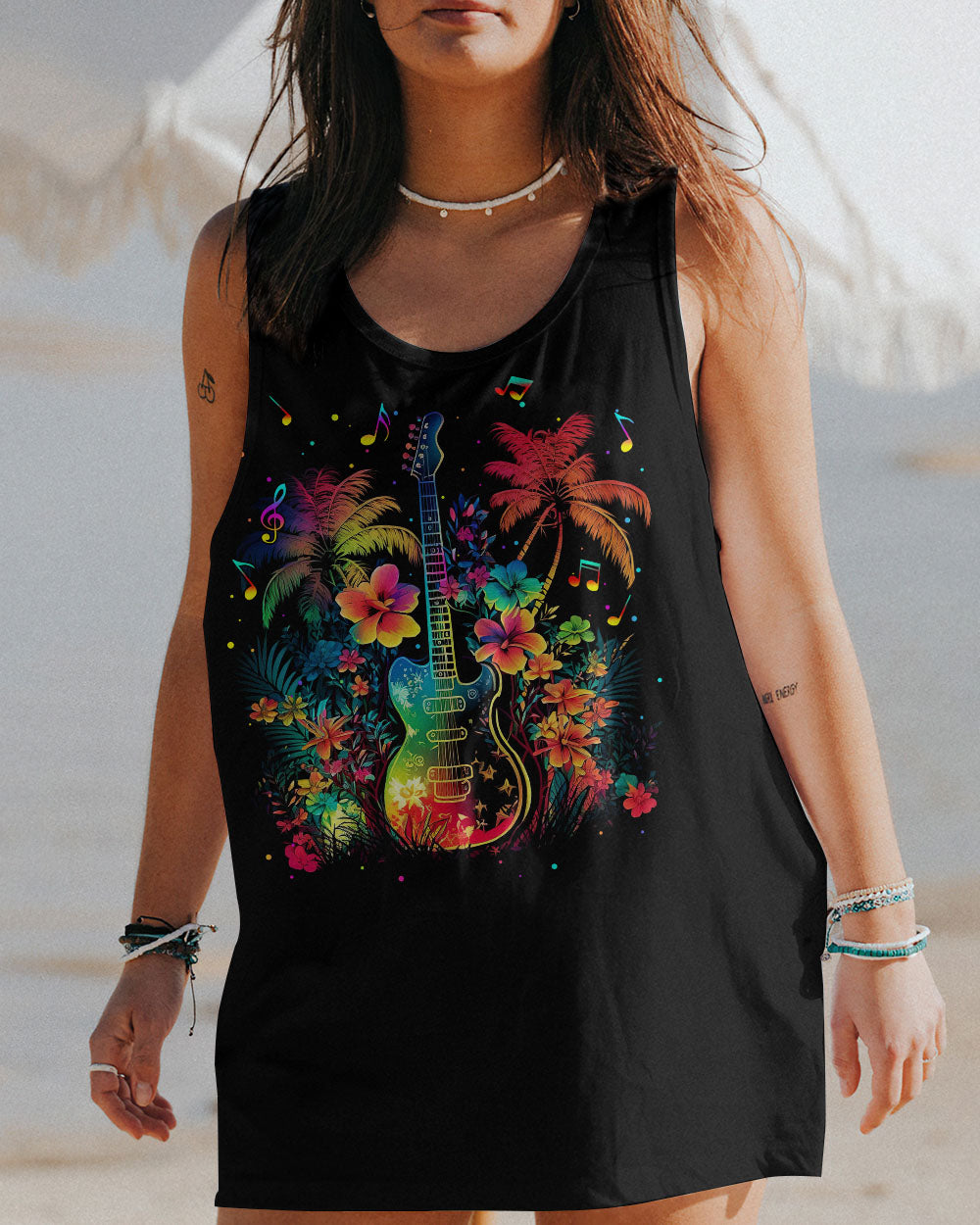 FIND ME WHERE THE MUSIC MEETS THE OCEAN GUITAR ALL OVER PRINT - TLTR2204231