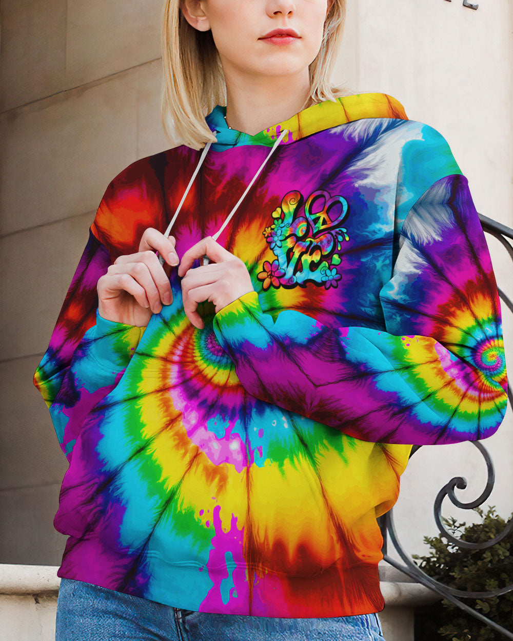 LOVE TIE DYE ALL OVER PRINT - TYTW2203235