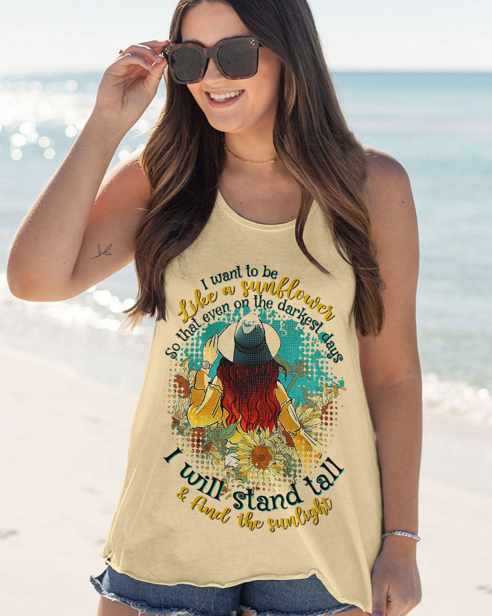 I WANT TO BE LIKE A SUNFLOWER ALL OVER PRINT - TLTR1103234