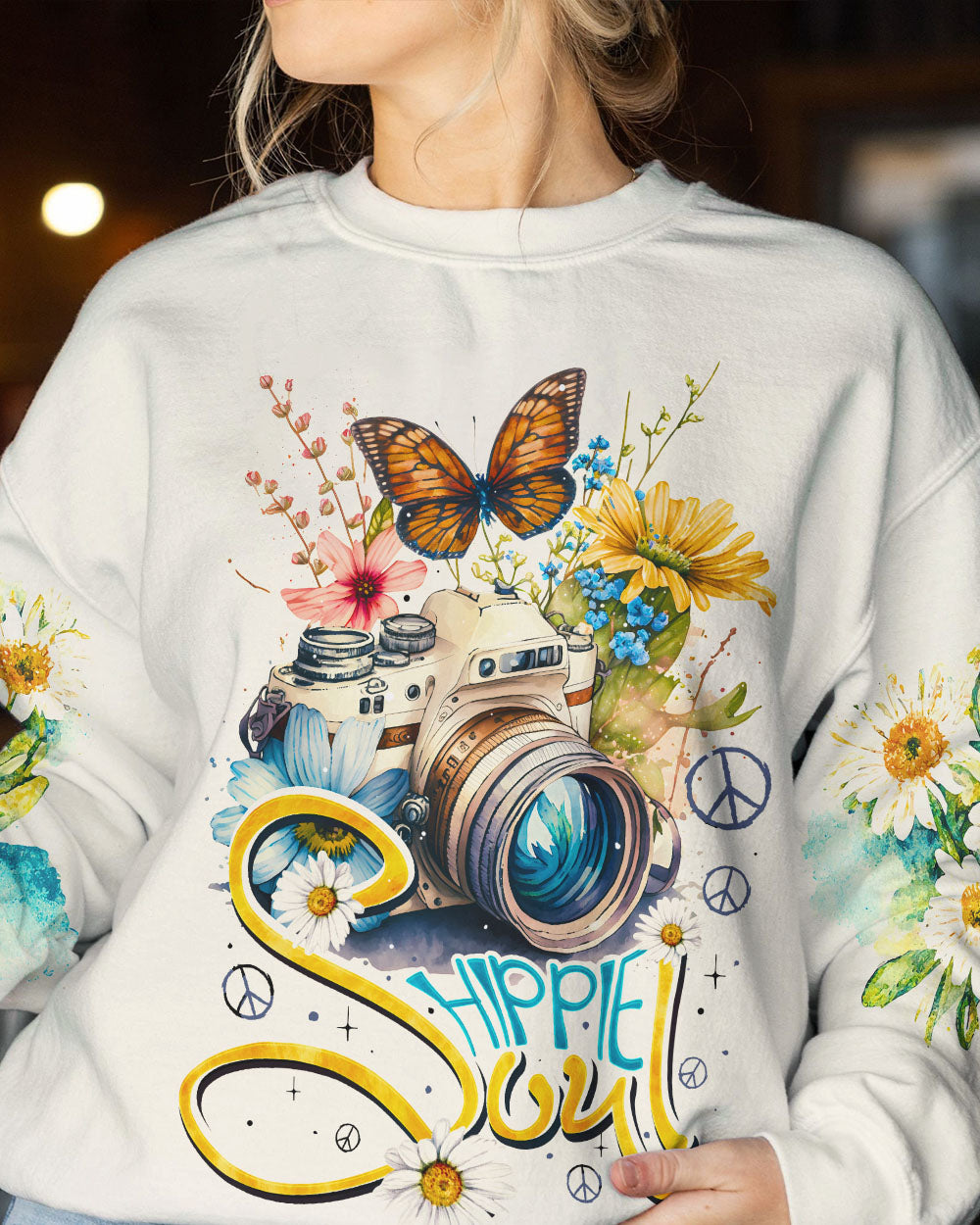 HIPPIE SOUL FLORAL CAMERA ALL OVER PRINT - TA0903232