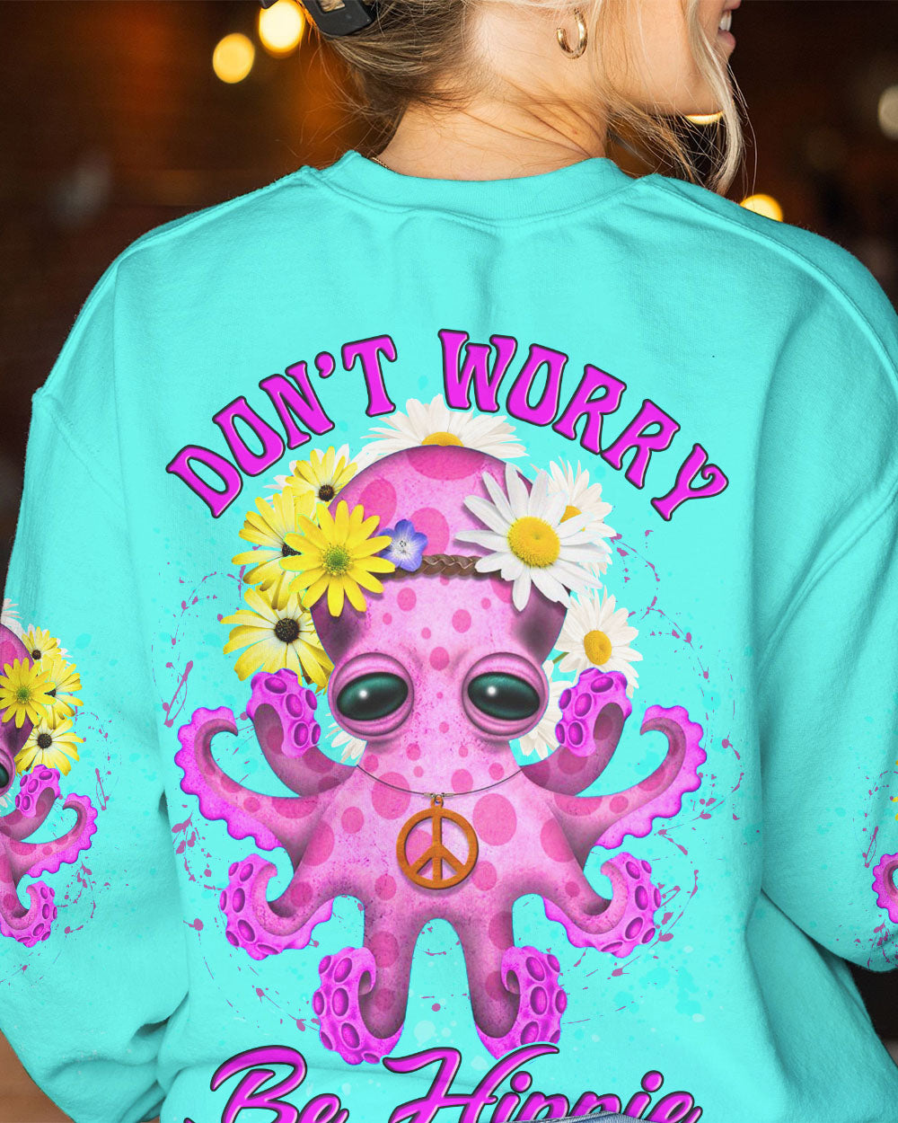 DON'T WORRY BE HIPPIE OCTOPUS ALL OVER PRINT - YHLN2802233