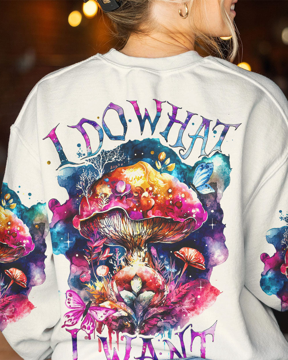 I DO WHAT I WANT MUSHROOM ALL OVER PRINT - TA1003231