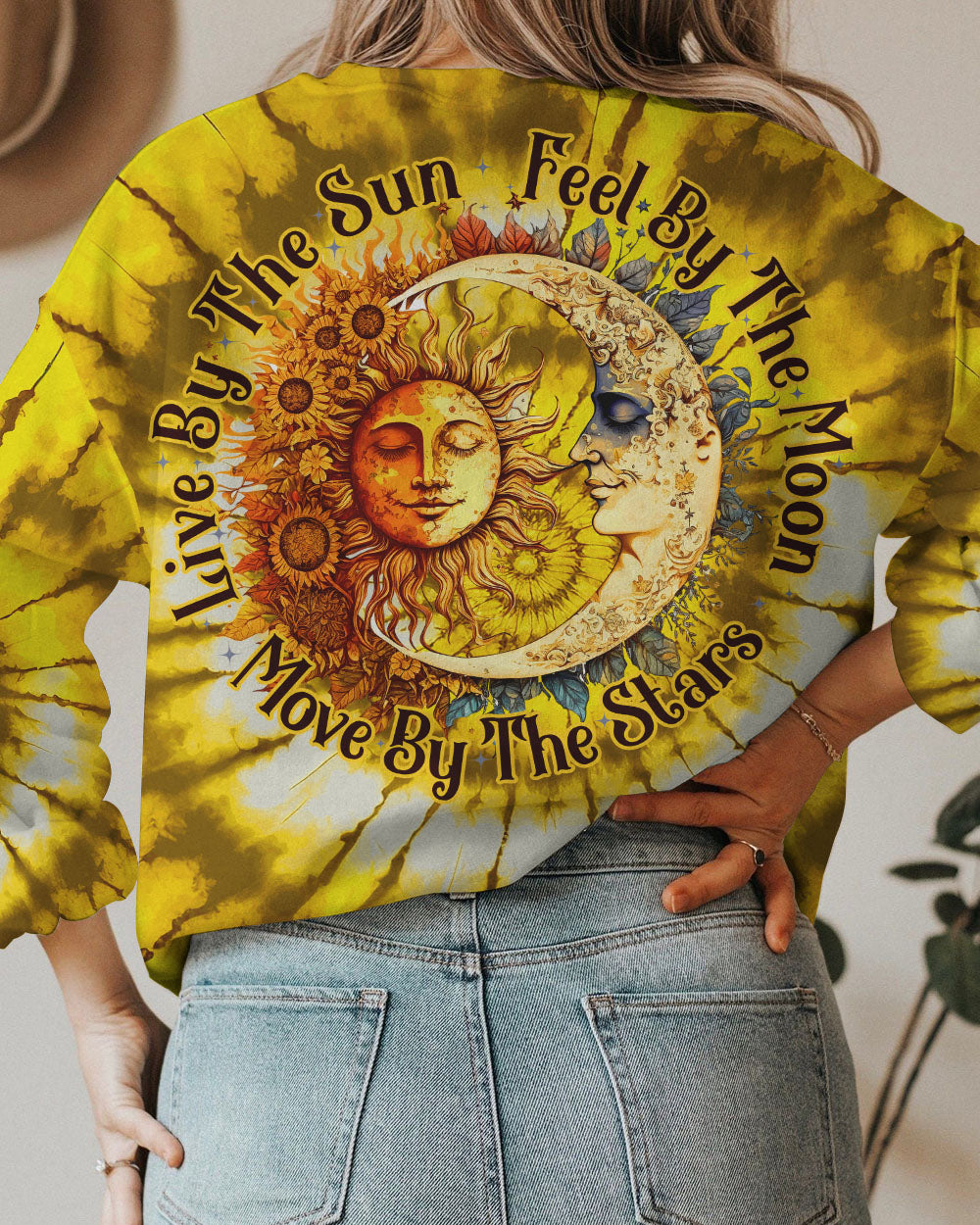 LIVE BY THE SUN YELLOW TIE DYE ALL OVER PRINT - TYTM2803231