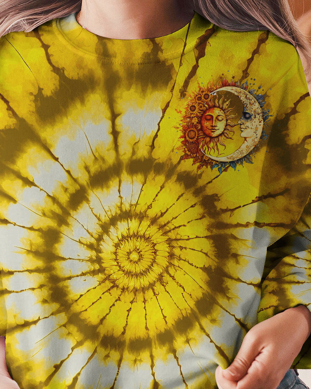 LIVE BY THE SUN YELLOW TIE DYE ALL OVER PRINT - TYTM2803231
