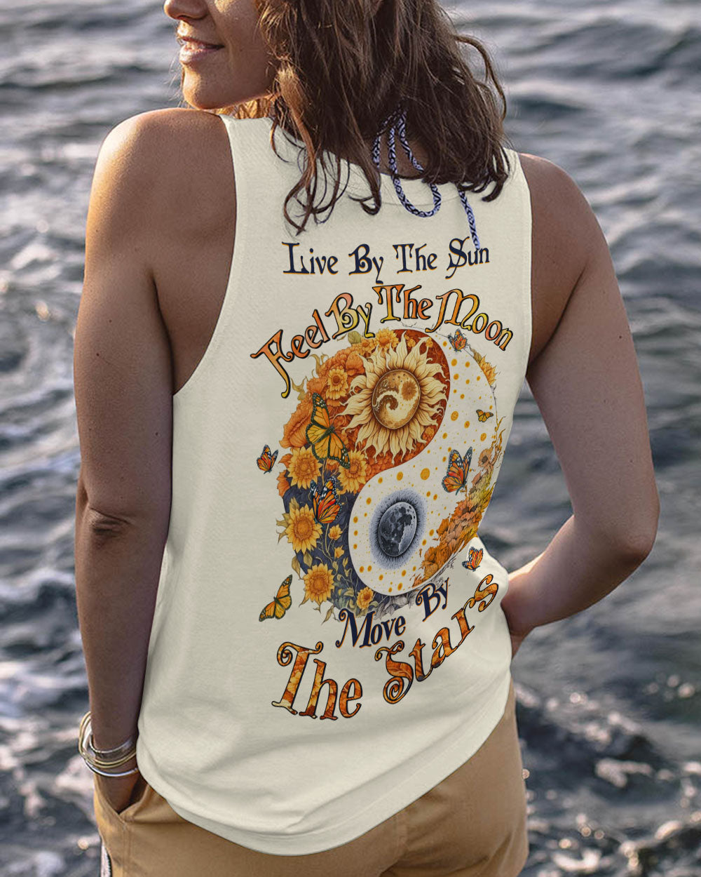 LIVE BY THE SUN SUNFLOWER ALL OVER PRINT - TLTW1804235