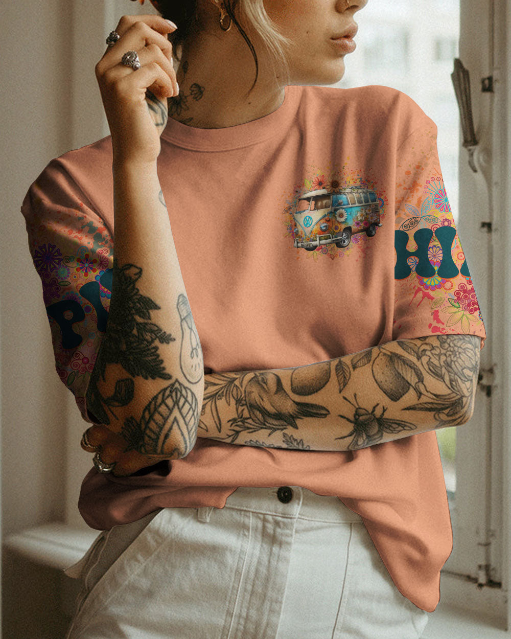DON'T WORRY BE HIPPIE ALL OVER PRINT - YHHG1402233