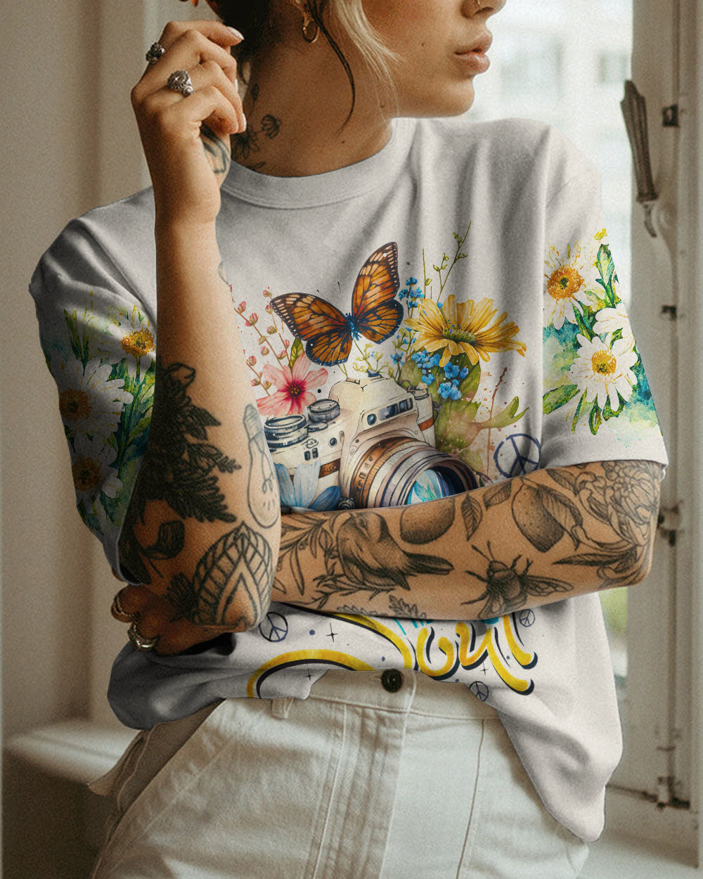 HIPPIE SOUL FLORAL CAMERA ALL OVER PRINT - TA0903232