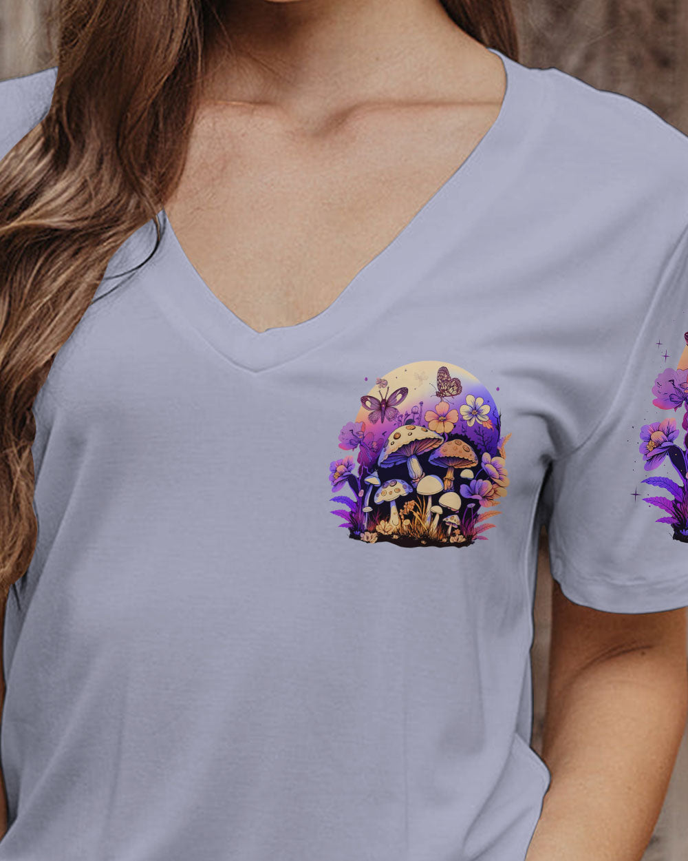 EAT MUSHROOMS SEE THE UNIVERSE ALL OVER PRINT - TLNZ2704233