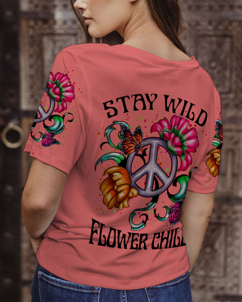 STAY WILD FLOWER CHILD ALL OVER PRINT - YHLN2302233