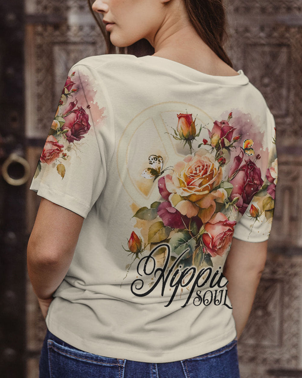 HIPPIE SOUL ROSE ALL OVER PRINT - TA0303231