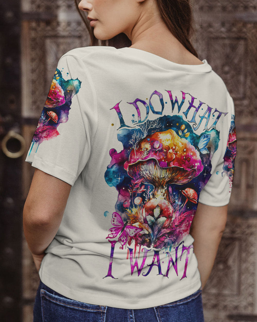 I DO WHAT I WANT MUSHROOM ALL OVER PRINT - TA1003231