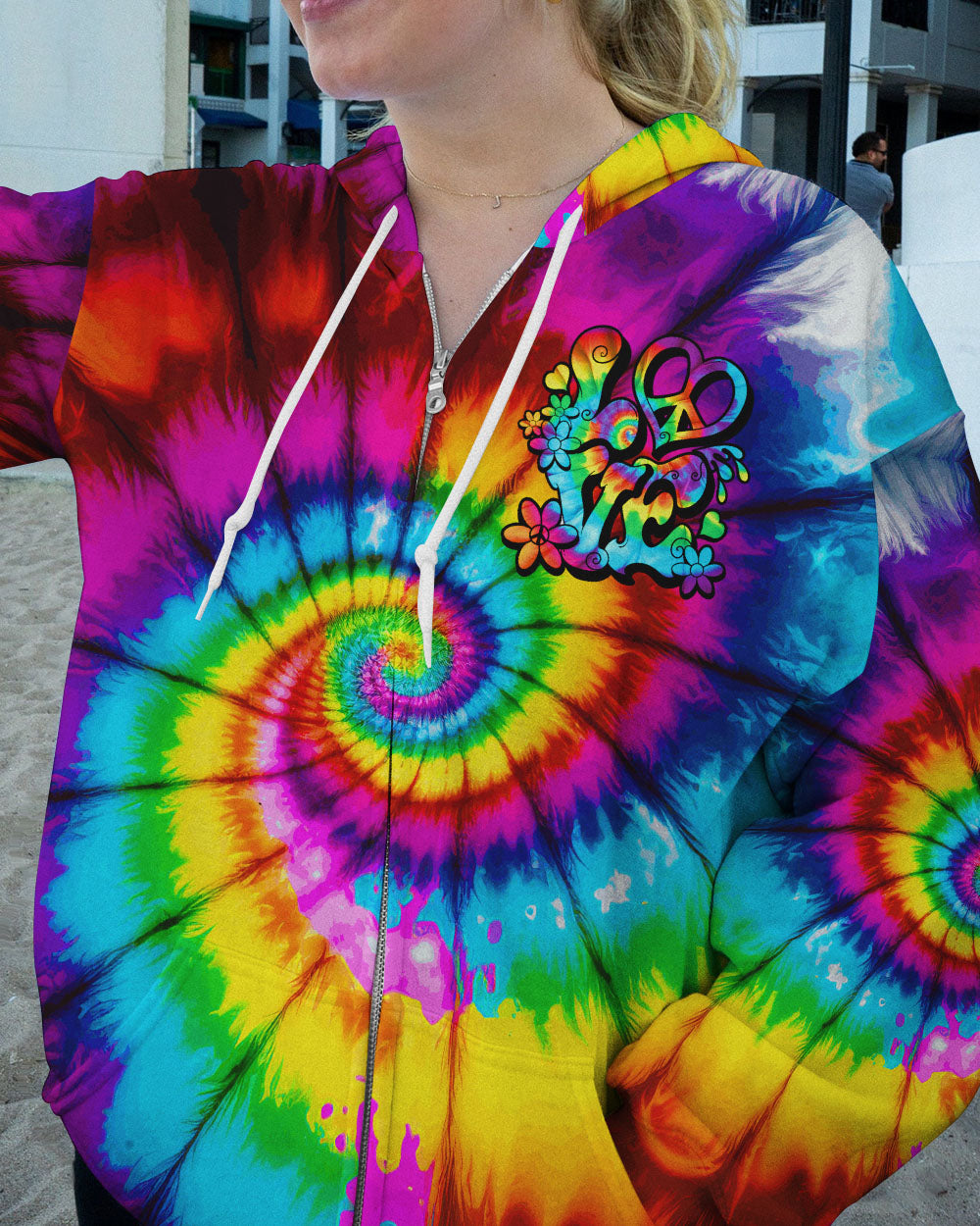 LOVE TIE DYE ALL OVER PRINT - TYTW2203235