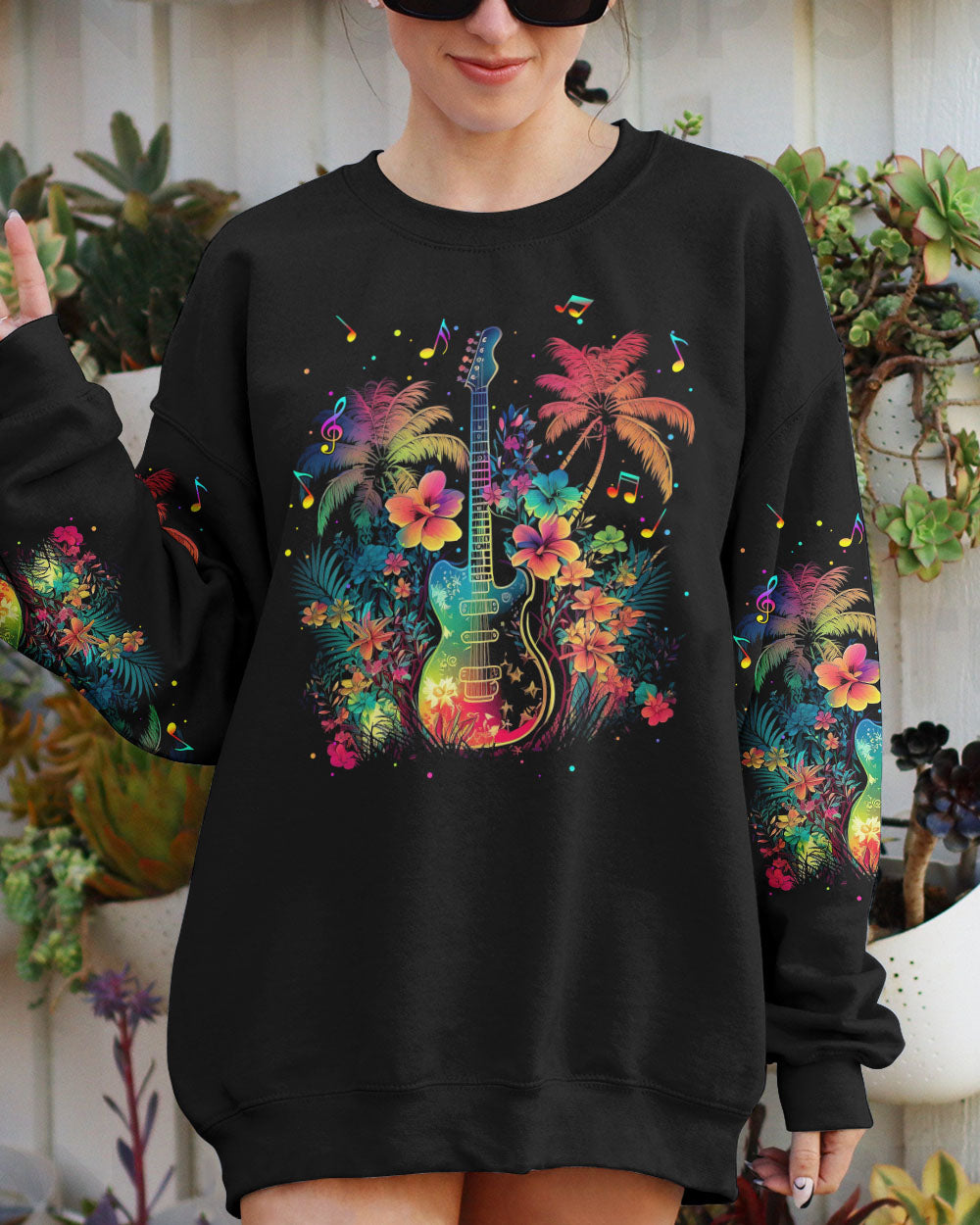 FIND ME WHERE THE MUSIC MEETS THE OCEAN GUITAR ALL OVER PRINT - TLTR2204231
