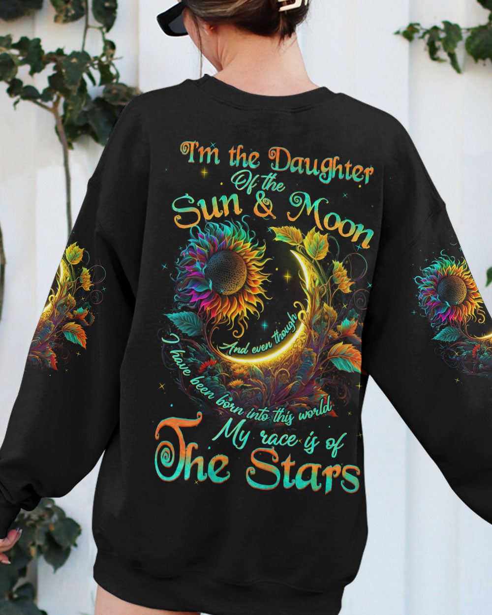 I AM THE DAUGHTER OF THE SUN AND MOON SUNFLOWER ALL OVER PRINT - TLNZ2804231