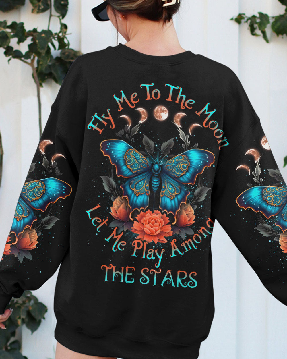 FLY ME TO THE MOON BUTTERFLY ALL OVER PRINT - YHDU2004233