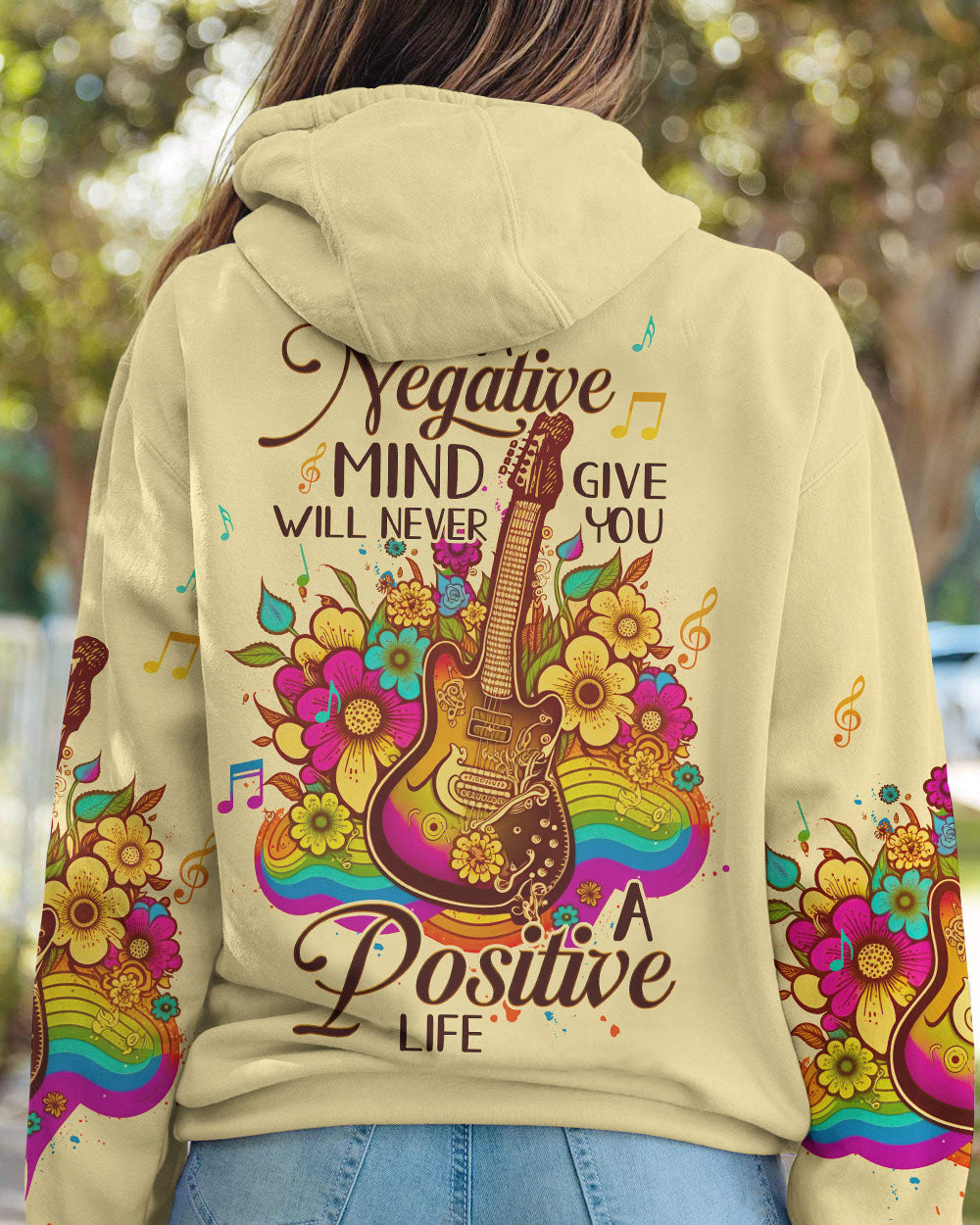 A NEGATIVE MIND GUITAR ALL OVER PRINT - TLTW0505235