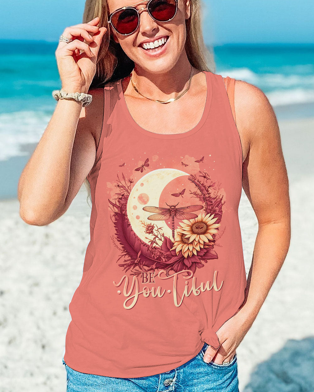 BE YOU TIFUL DRAGONFLY MOON ALL OVER PRINT - TLTR0505232