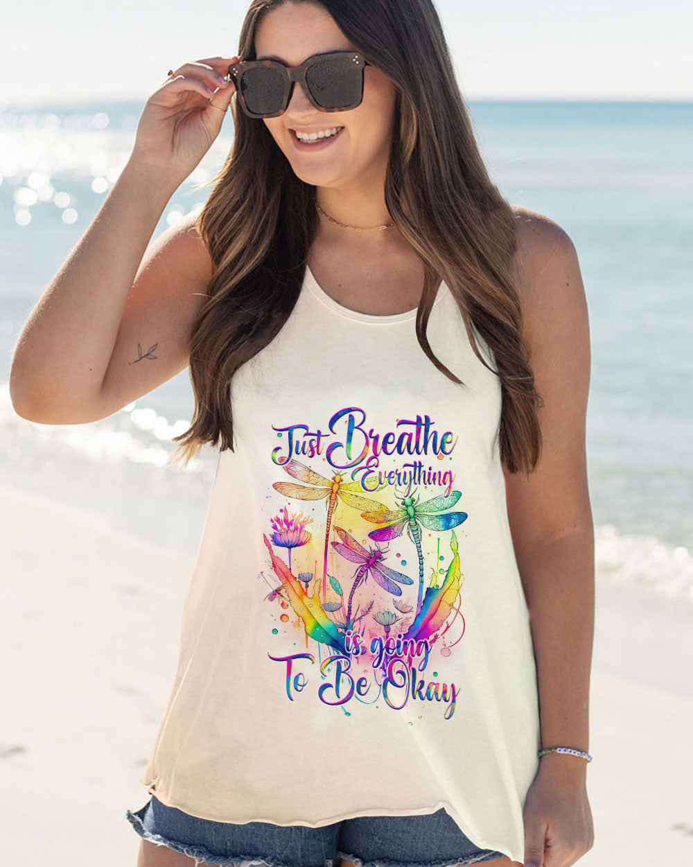 JUST BREATHE DRAGONFLIES ALL OVER PRINT - TY2811231