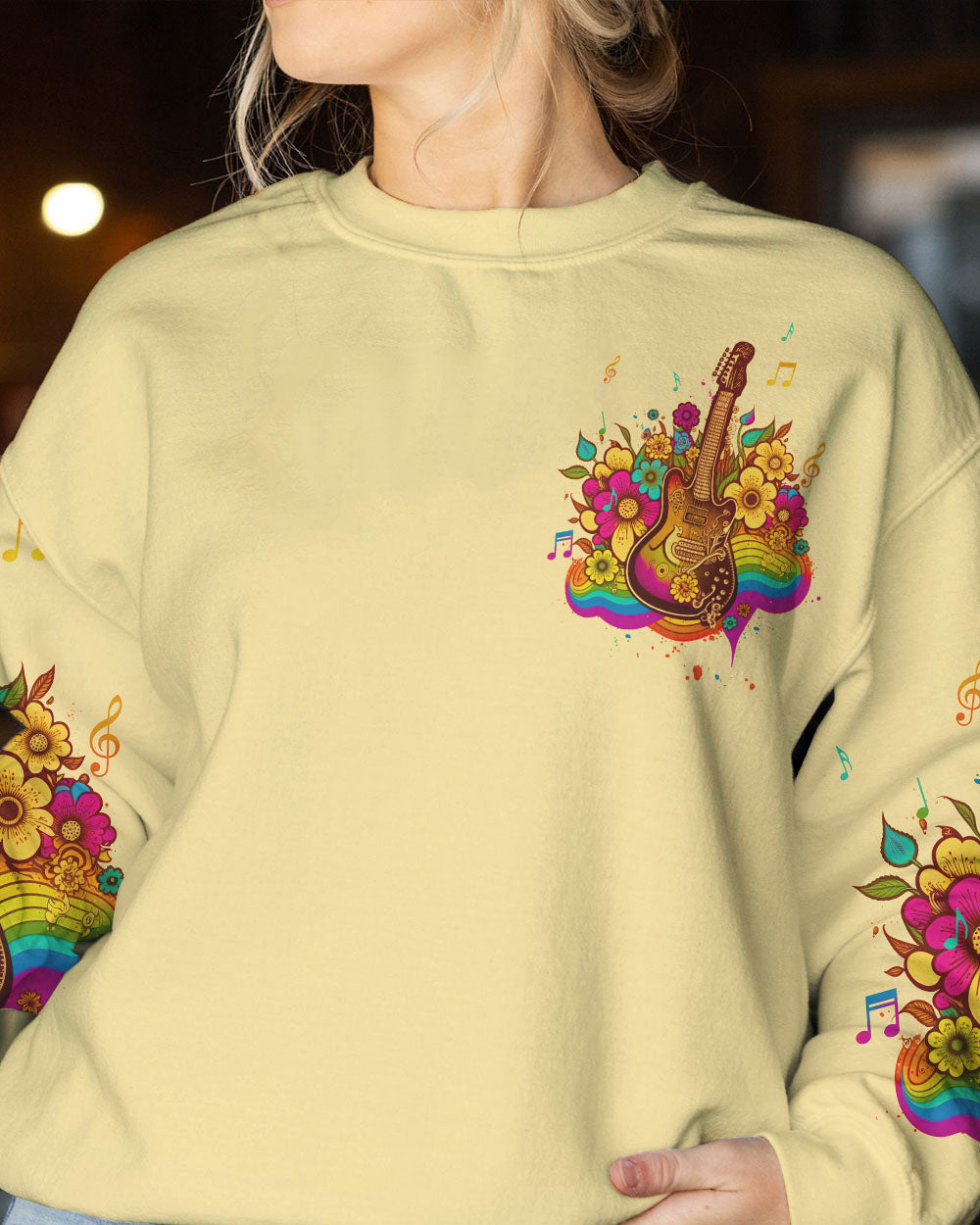A NEGATIVE MIND GUITAR ALL OVER PRINT - TLTW0505235