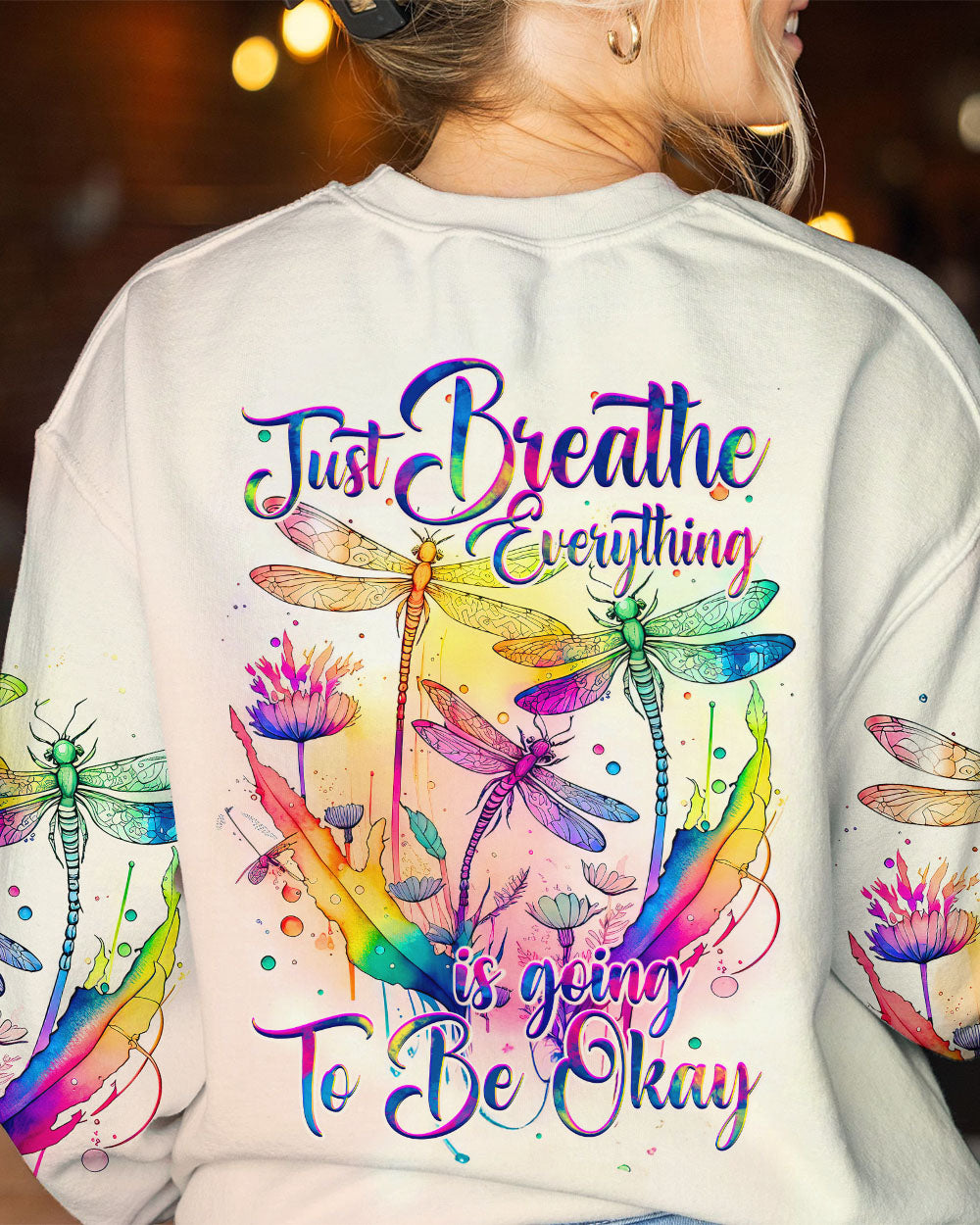JUST BREATHE DRAGONFLIES ALL OVER PRINT - TY2811231