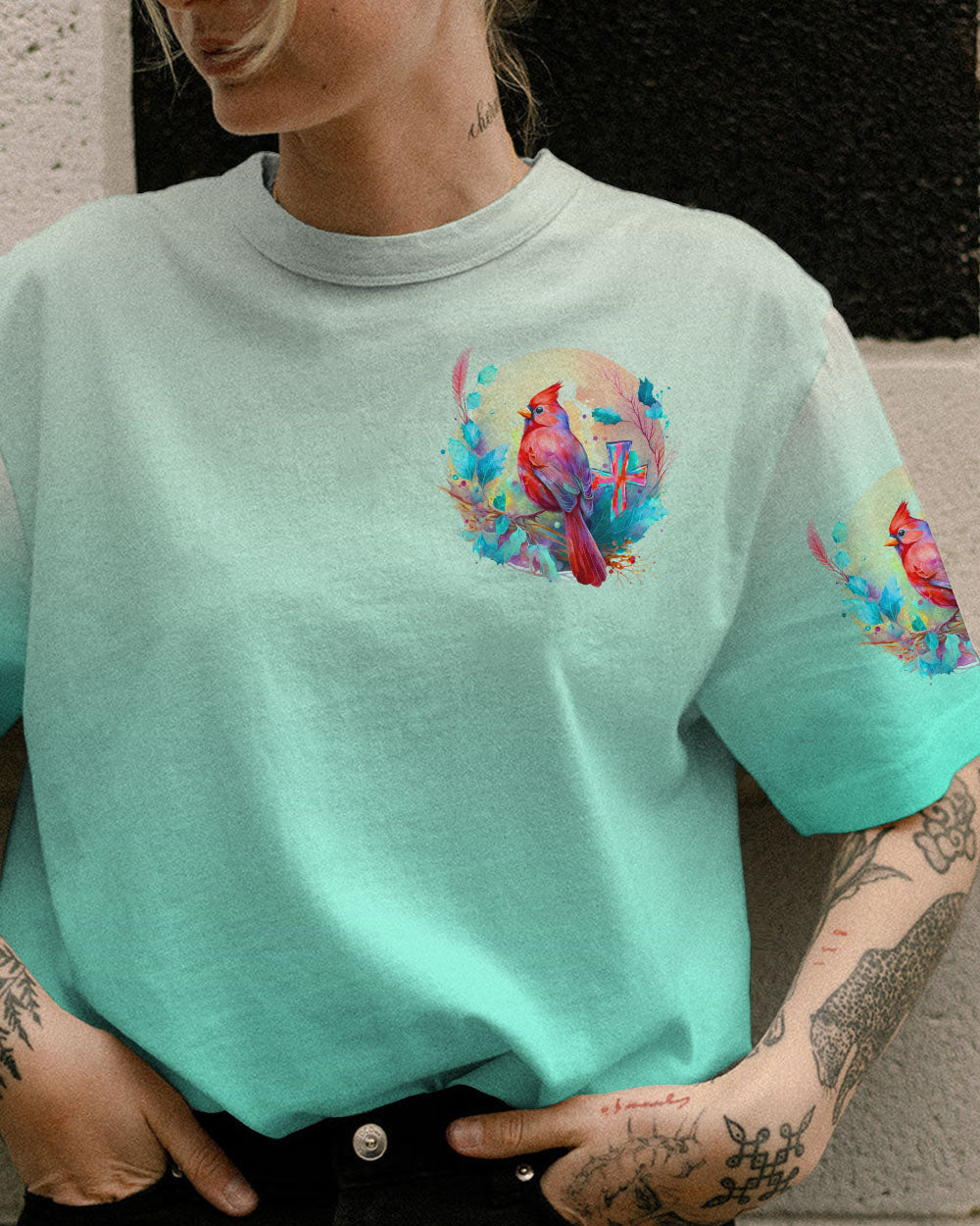 WHEN CARDINALS APPEAR ANGELS ARE NEAR ALL OVER PRINT - TLNO0708234