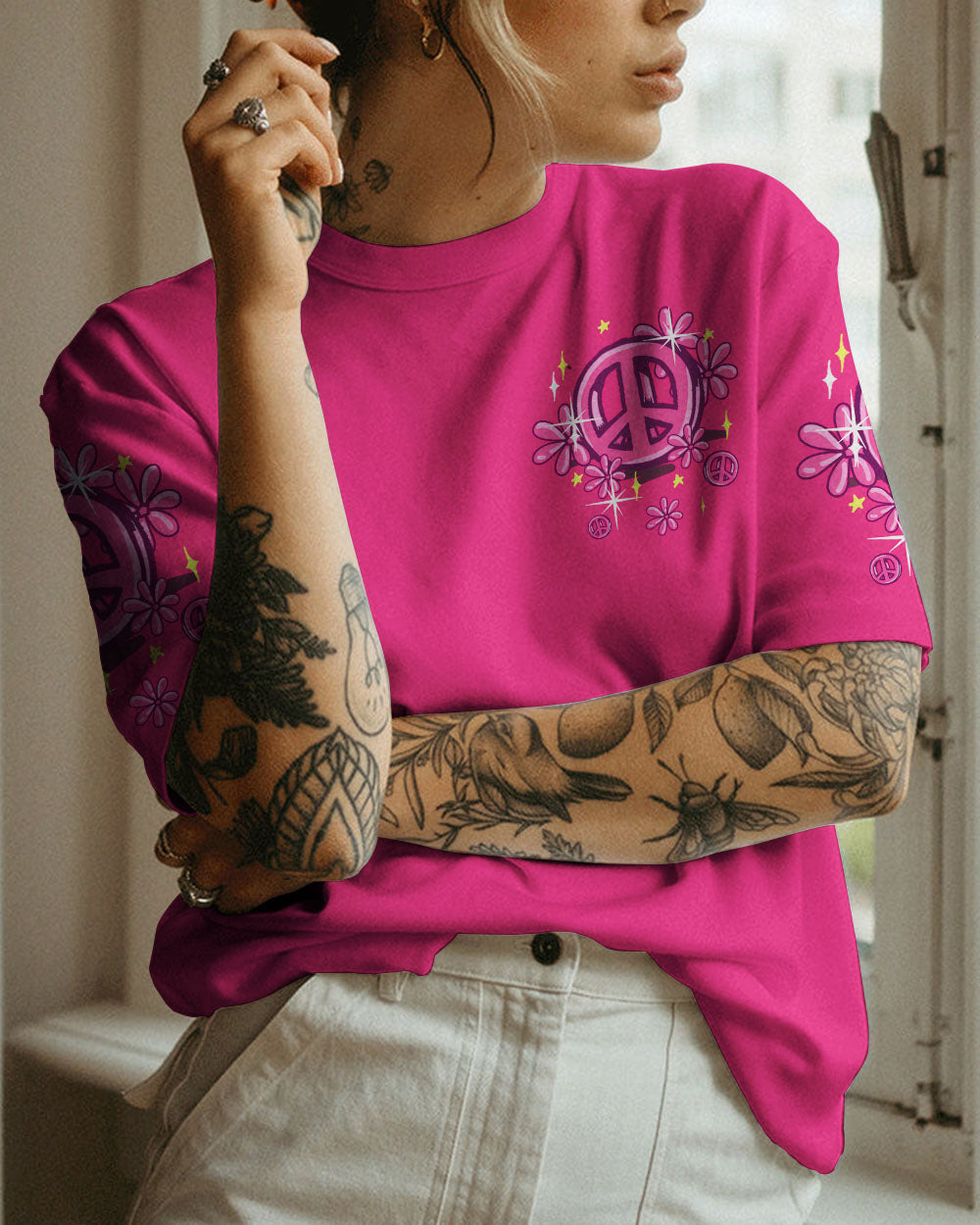 BORN TO STAND OUT FLAMINGO ALL OVER PRINT - TYTM1306233