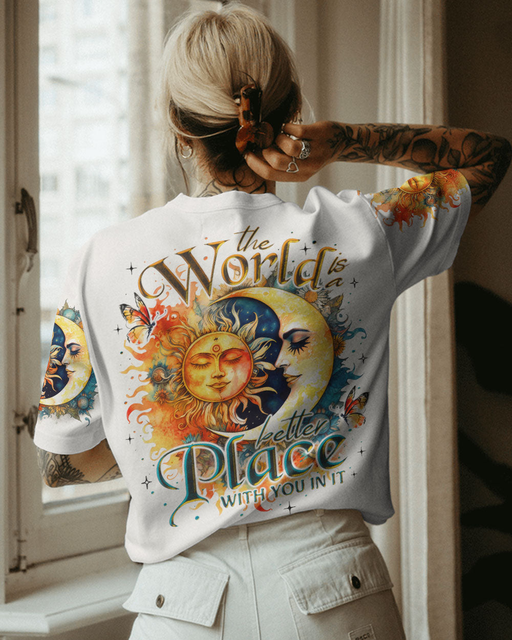THE WORLD IS A BETTER PLACE WITH YOU ALL OVER PRINT - TY1005231