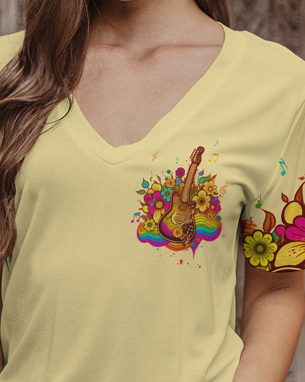 A NEGATIVE MIND GUITAR ALL OVER PRINT - TLTW0505235